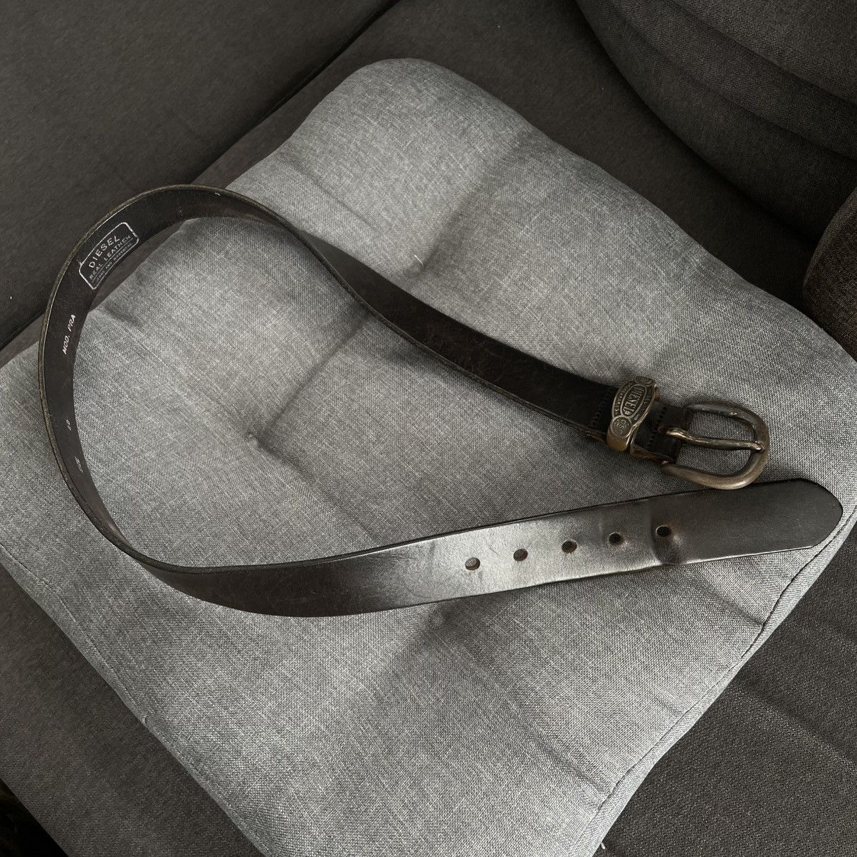 Diesel HYPE Vintage Diesel Leather belt Y2k Size ONE SIZE - 3 Thumbnail