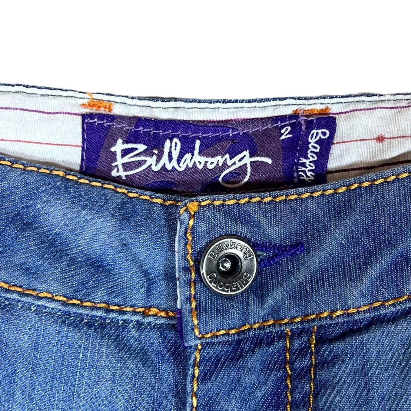 Billabong VINTAGE Billabong Baggy Fit Jeans Women 32 Blue Denim Straight 90s Surfer Skater Mens? Womens Size 24" / US 00 / IT 34 - 6 Thumbnail