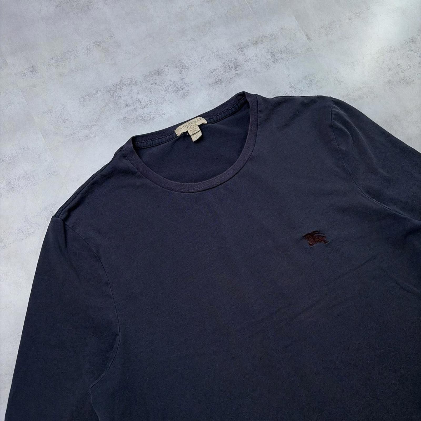 Other Y2K Navy Burberry Brit Long Sleeve Logo T-Shirt Size L / US 10 / IT 46 - 5 Thumbnail