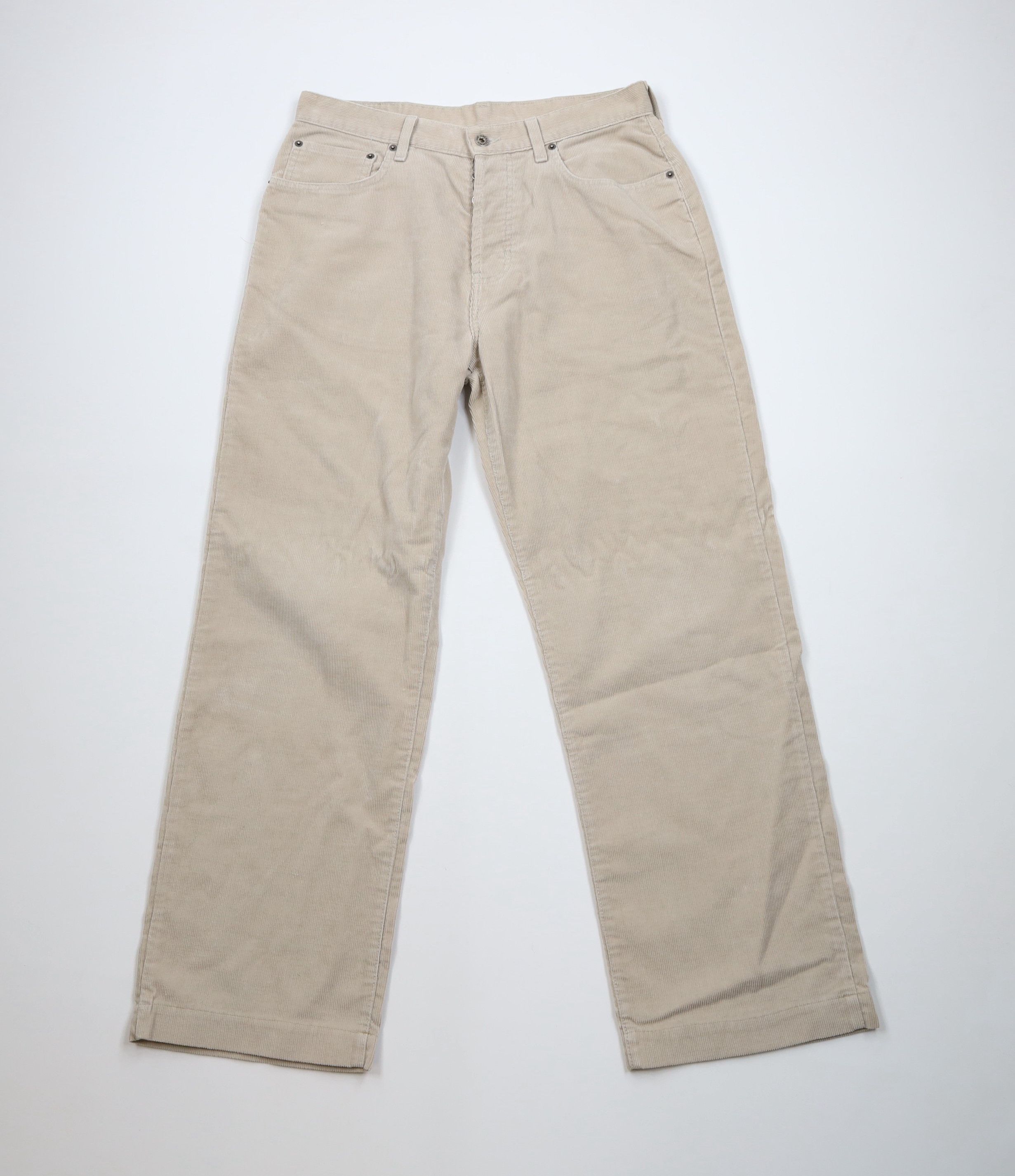 Abercrombie & Fitch Vintage 90s Abercrombie & Fitch Corduroy Pants Beige USA Size US 32 / EU 48 - 1 Thumbnail