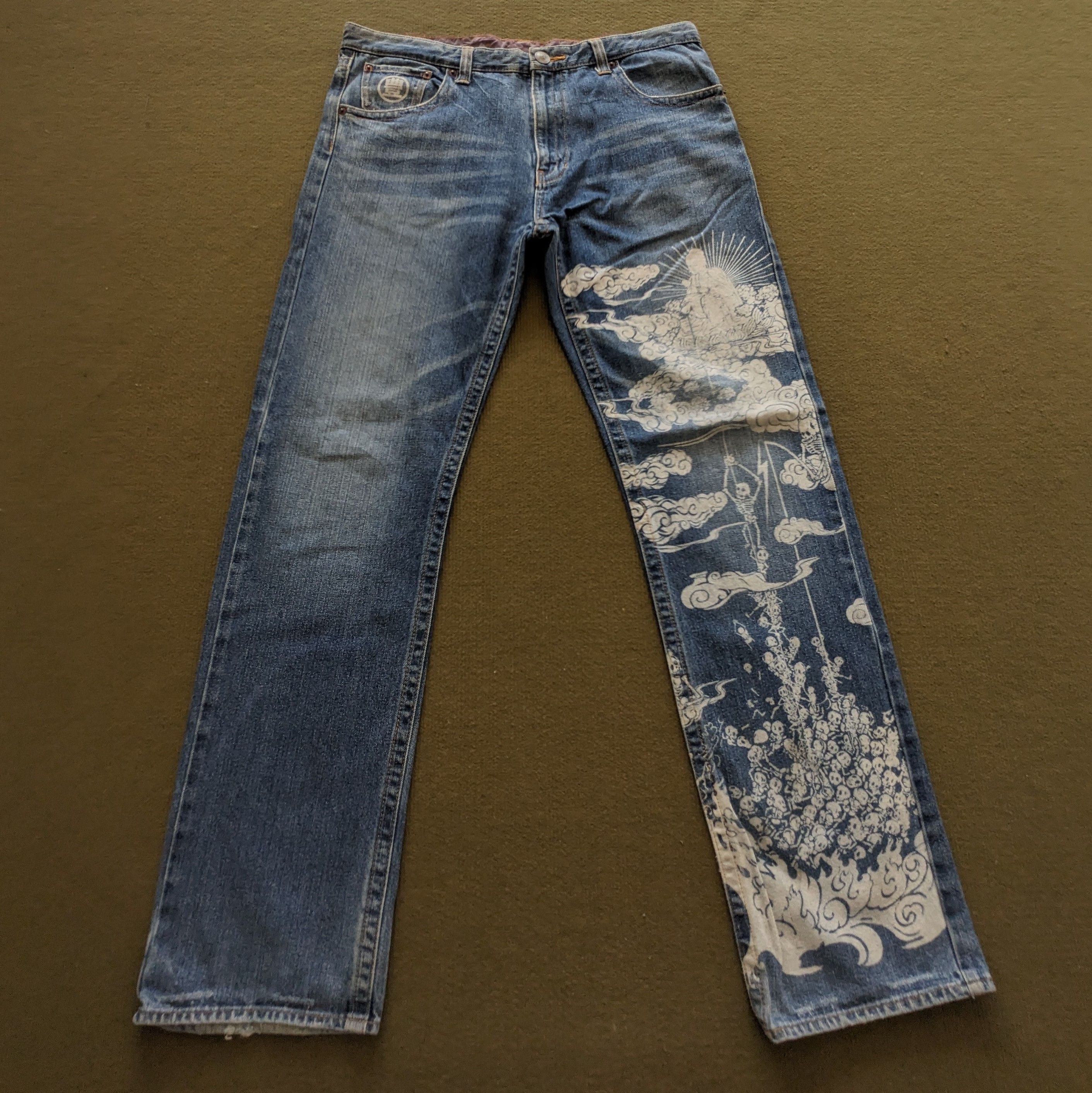Other Vintage Japanese Art Design Fashion Jeans Size US 36 / EU 52 - 1 Thumbnail