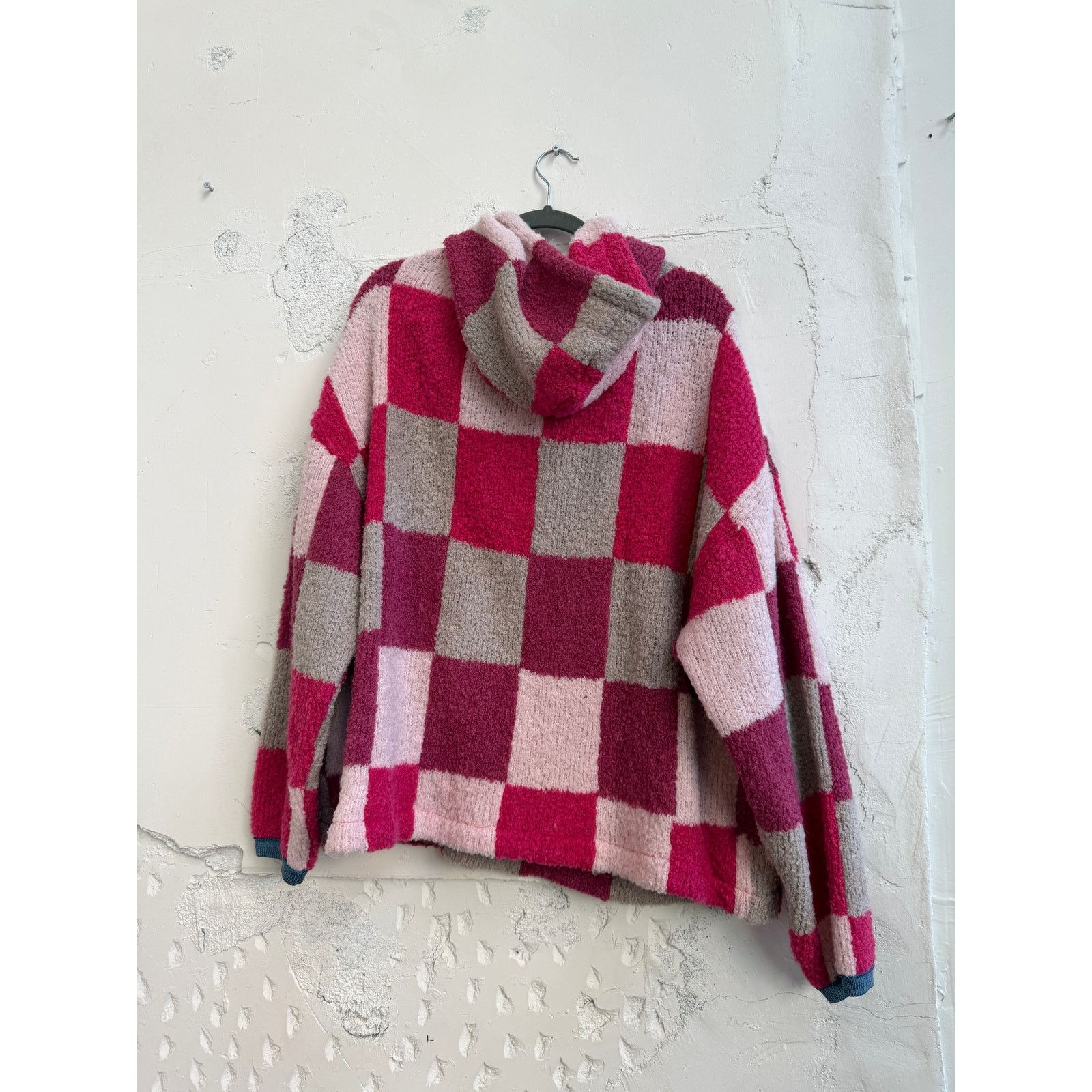 Camp High Camp High Checkered Wool/Alpaca Blend Hoodie Size US M / EU 48-50 / 2 - 5 Thumbnail