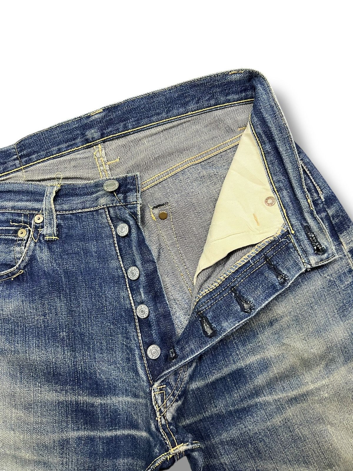 Japanese Brand Vintage Go west Yellow Division Selvedge Denim Japan Size US 29 - 10 Thumbnail