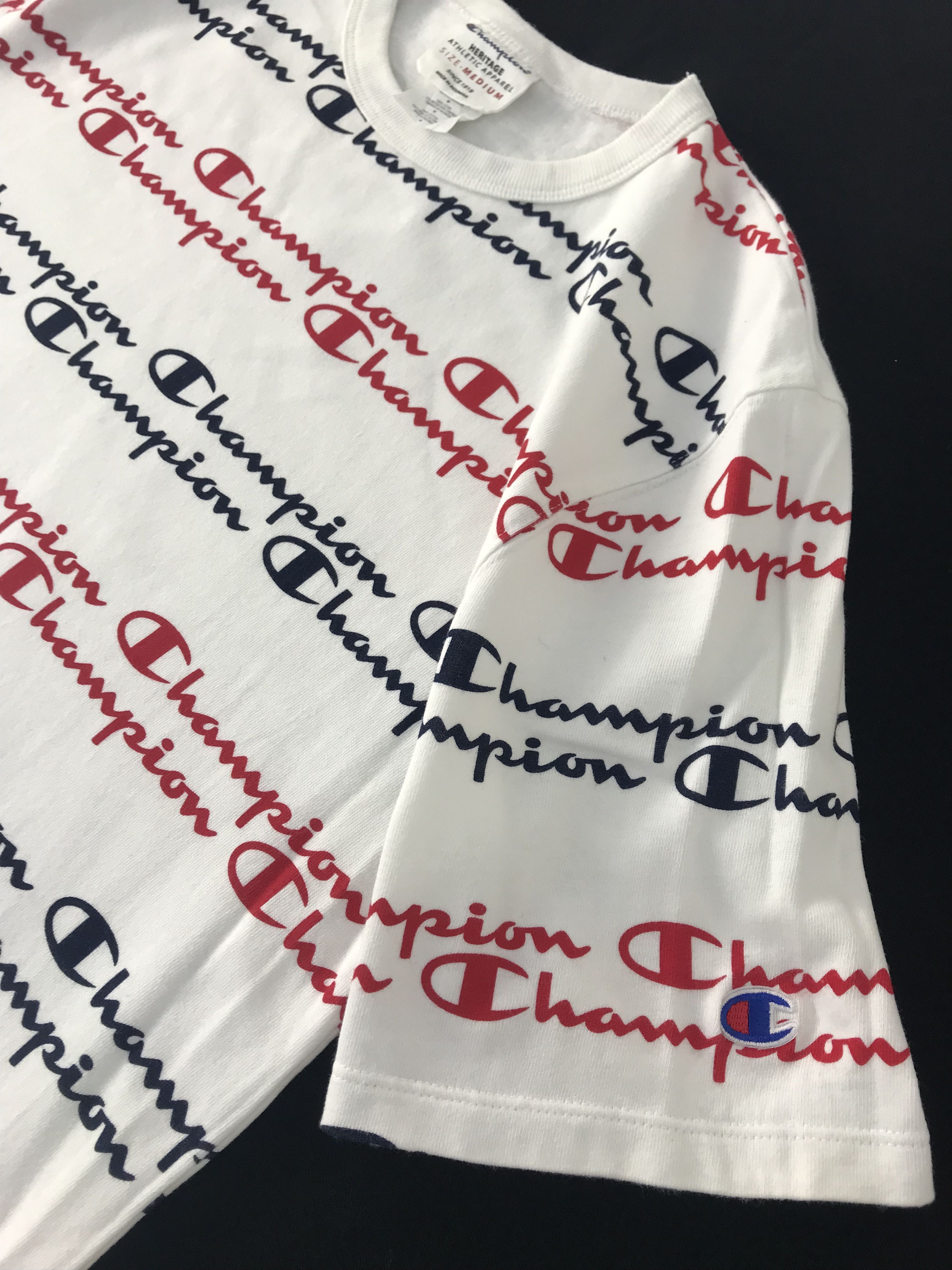 Champion Champion Heritage Athletic Striped Printed Tee T-shirt Size US M / EU 48-50 / 2 - 6 Thumbnail