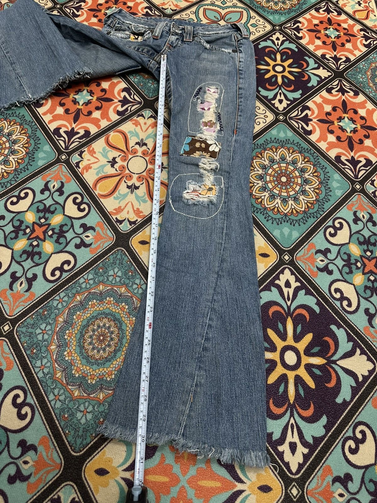 True Religion Vintage True Religion Woodstock Tour Patches Denim Pant Size US 26 / EU 42 - 17 Thumbnail
