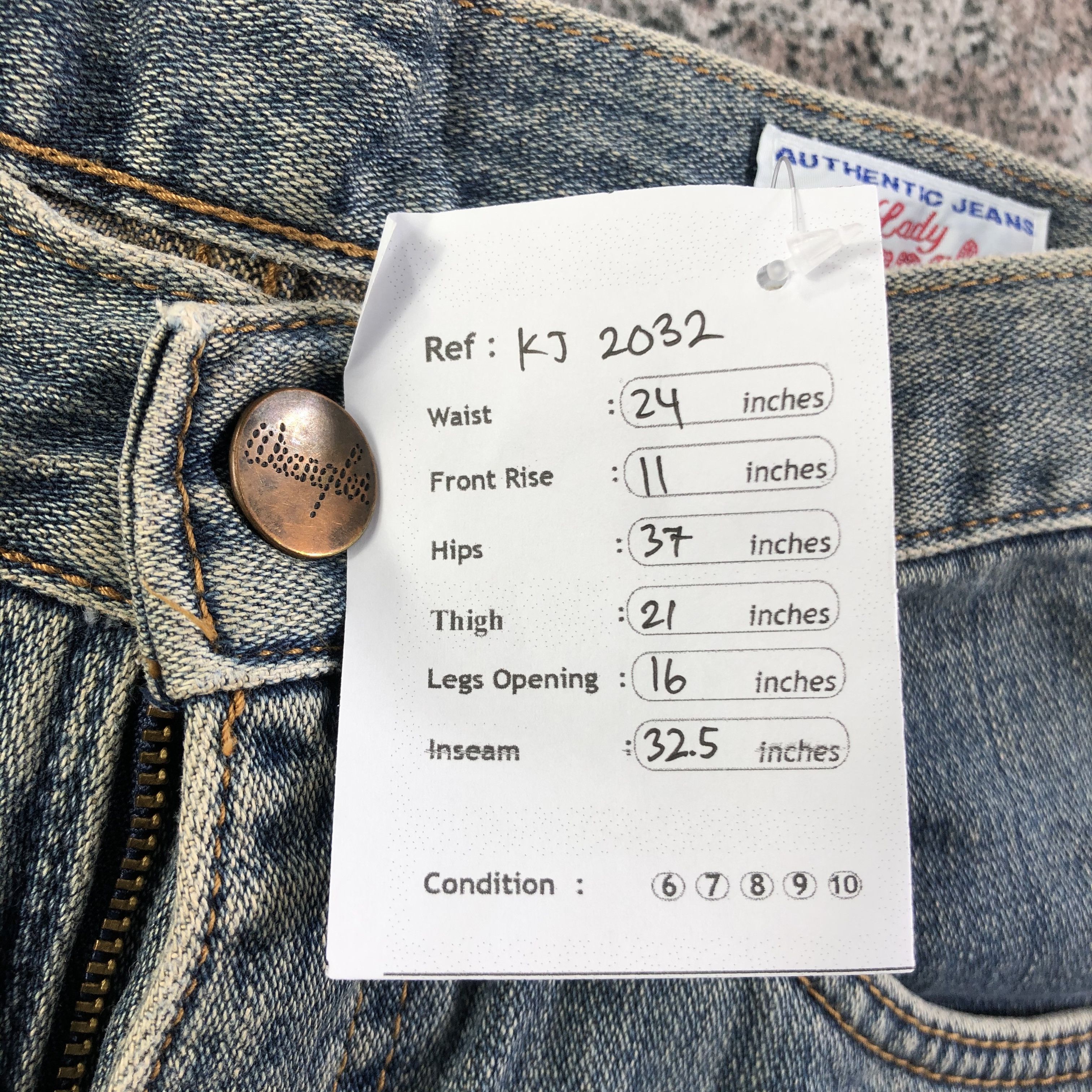 Vintage Vintage Wrangler Flared Jeans KJ2032 Size 24" / US 00 / IT 34 - 10 Thumbnail