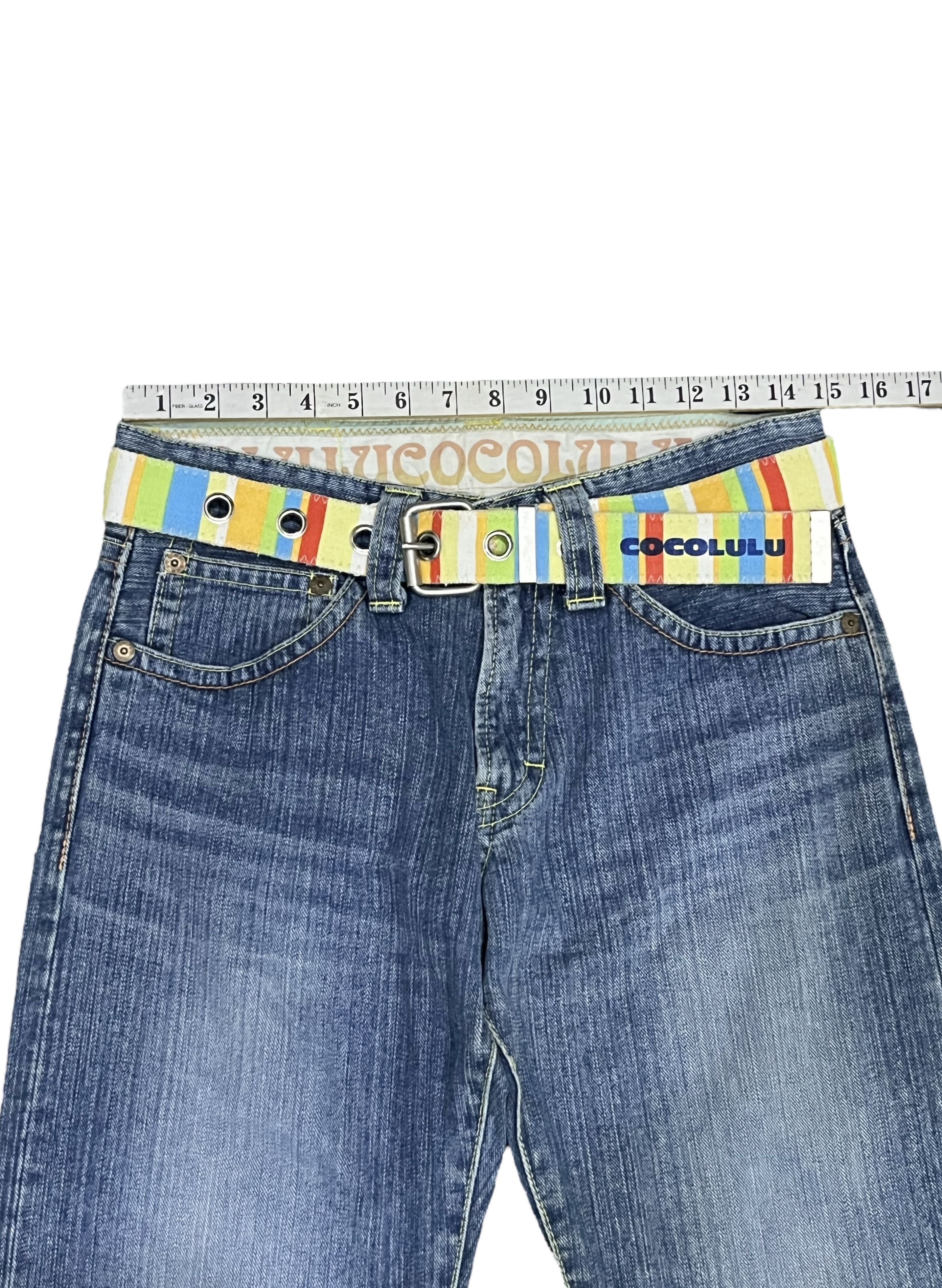 DOPE🌈90’s COCOLULU Hype “Rainbow” Spellout Denim Japan Made