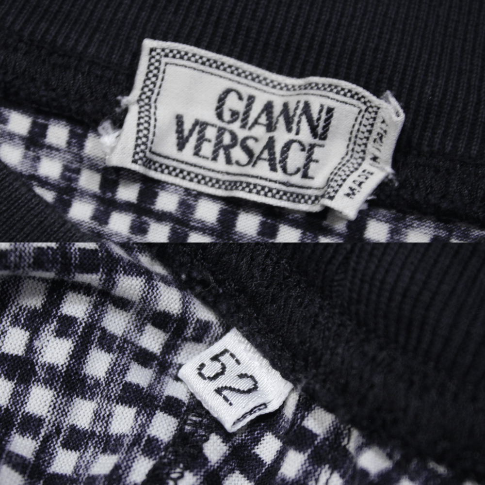 Versace 90S Squares Monogram Longsleeve Vintage Size US L / EU 52-54 / 3 - 8 Thumbnail