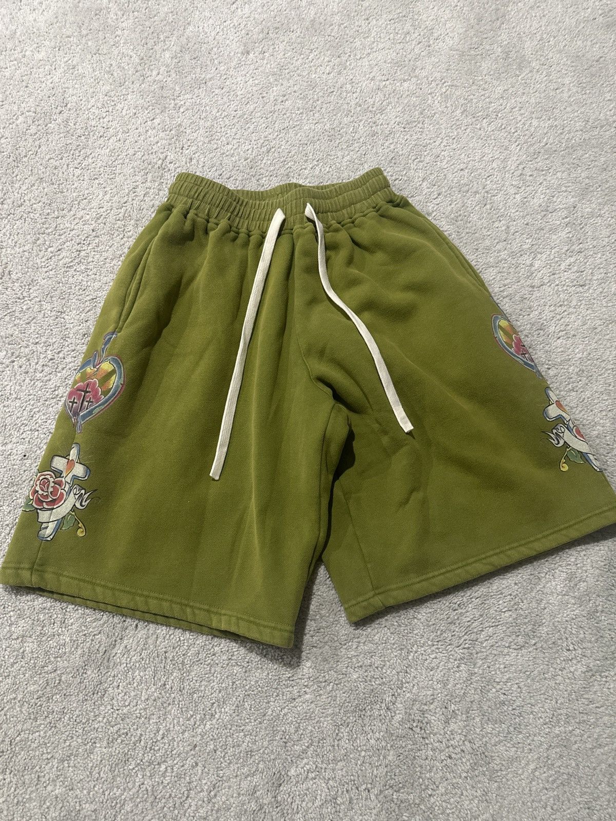 Other Righteous Jesus Moss Green Shorts Size US 32 / EU 48 - 1 Thumbnail