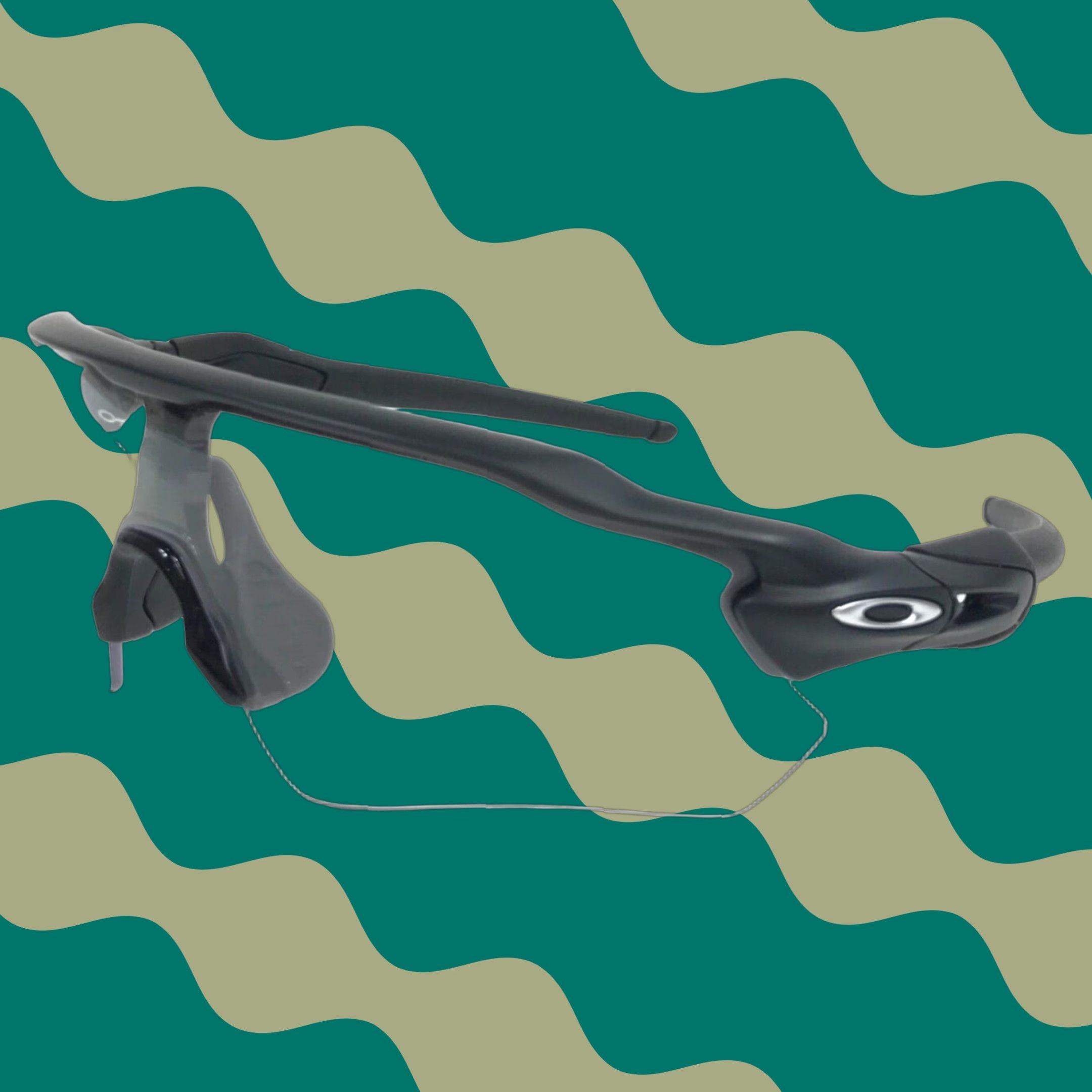 Oakley Radar EV Path Sunglasses OO9208-7438 Matte Black Shield Men Adult Black Clear Lens 1990s Event Concert Style Mens