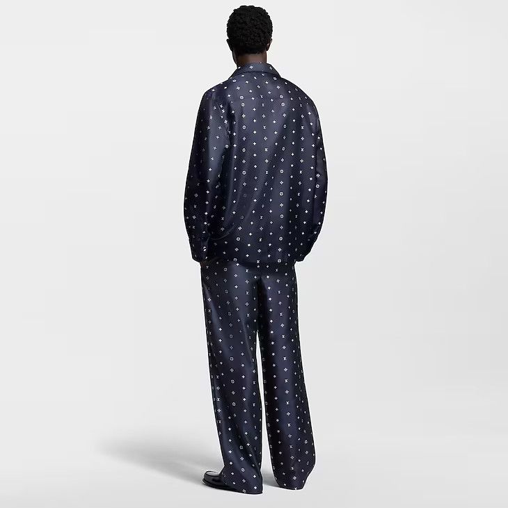 Louis Vuitton Monogram Silk Pyjama Trousers - 56 3L Size 54R - 6 Thumbnail