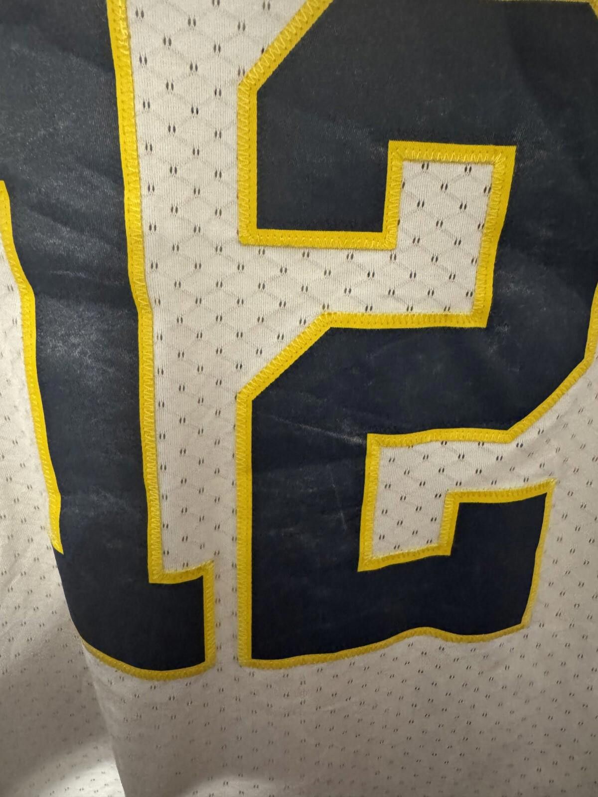 Adidas Michigan Wolverines Vintage Adidas #12 Jersey Size L White Size US L / EU 52-54 / 3 - 9 Thumbnail