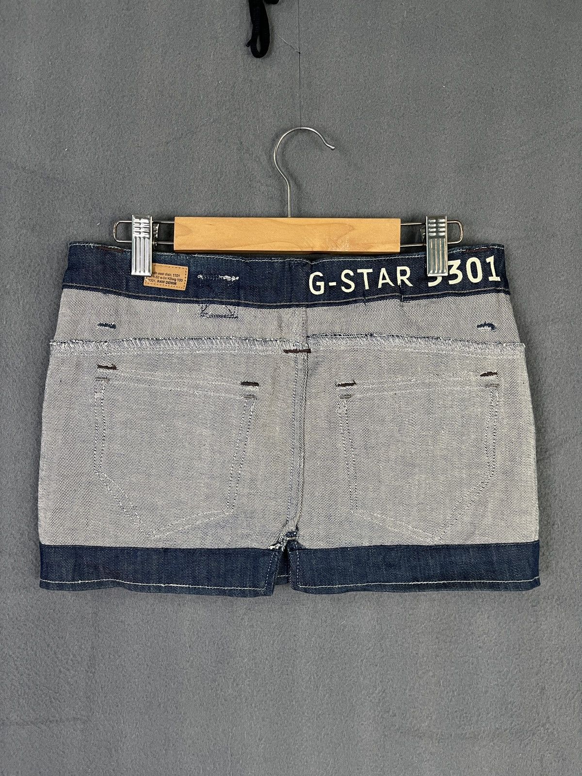 G-Star × Japanese Brand G Star Raw Denim Minic Mini Skirt Size 29" - 14 Thumbnail