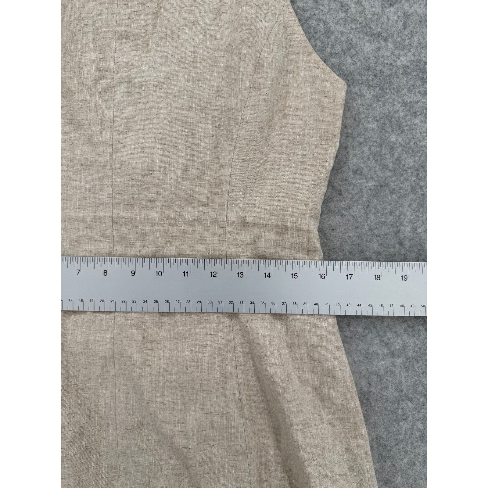 SNDYS. Allegra Linen Beige/Tan Mini Dress Size X-LARGE