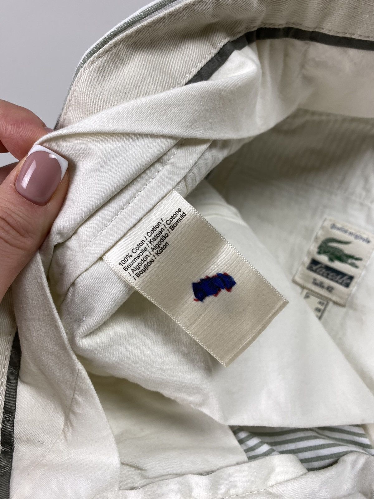 Lacoste Lacoste men’s striped chino shorts Size US 33 - 14 Thumbnail