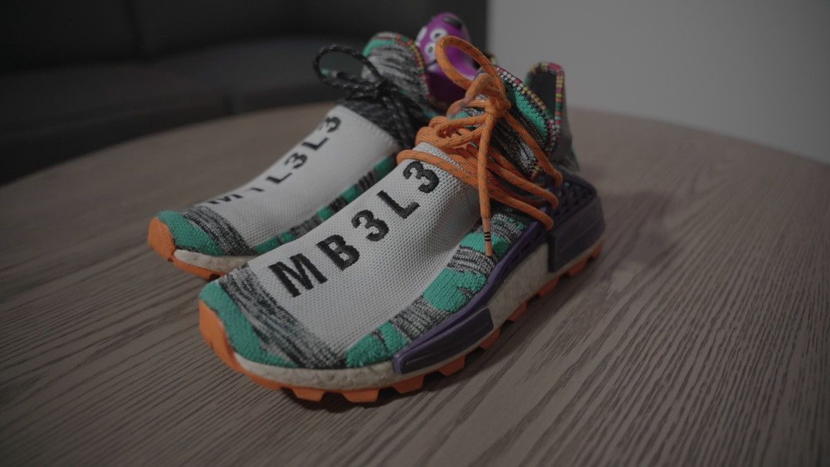 Adidas Pharrell Solar Pack Hu NMD M1L3L3 sneakers Size US 10 / EU 43 - 3 Thumbnail