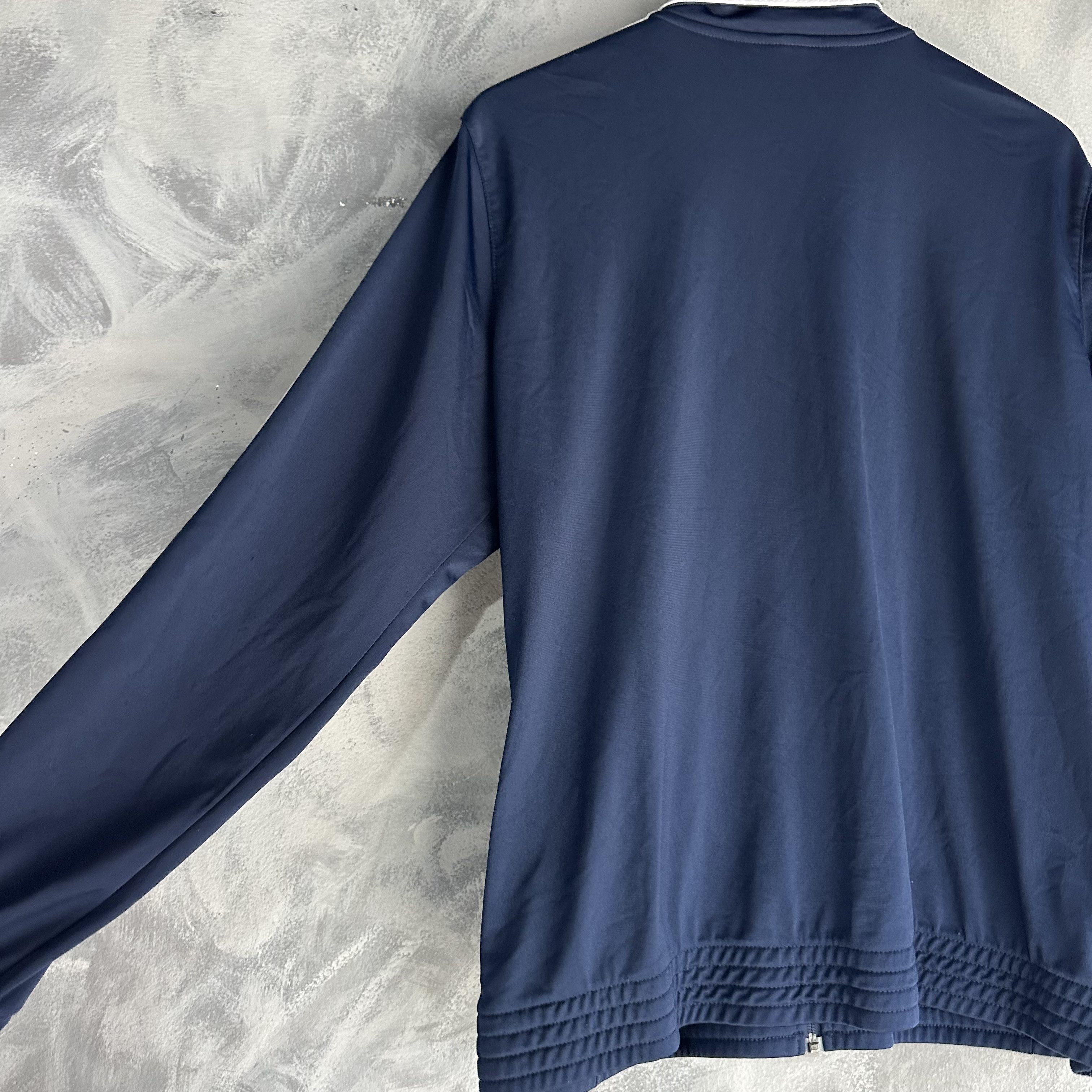 Adidas Adidas Track Training Jacket Mens XL Blue White Size US XL / EU 56 / 4 - 5 Thumbnail