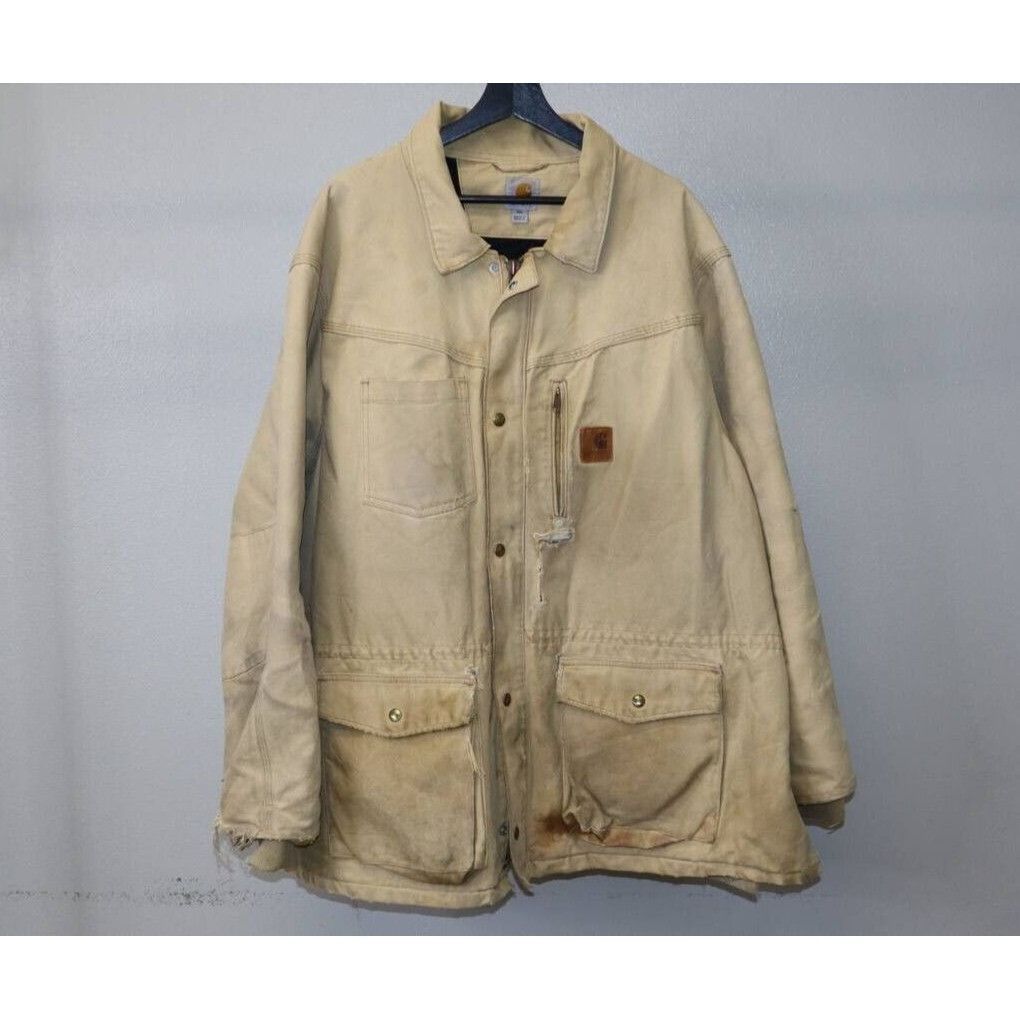Carhartt Vintage Carhartt Jacket Quilted Lined Coat Distressed 2XL Size US XXL / EU 58 / 5 - 1 Thumbnail
