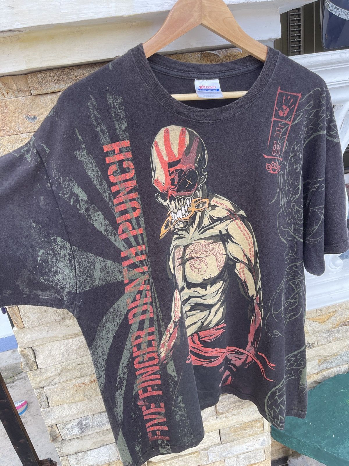 Band Tees Last Drop🔥Rare🔥Five Finger Death Punch Essential Aop T-Shirt Size US XL / EU 56 / 4 - 6 Thumbnail