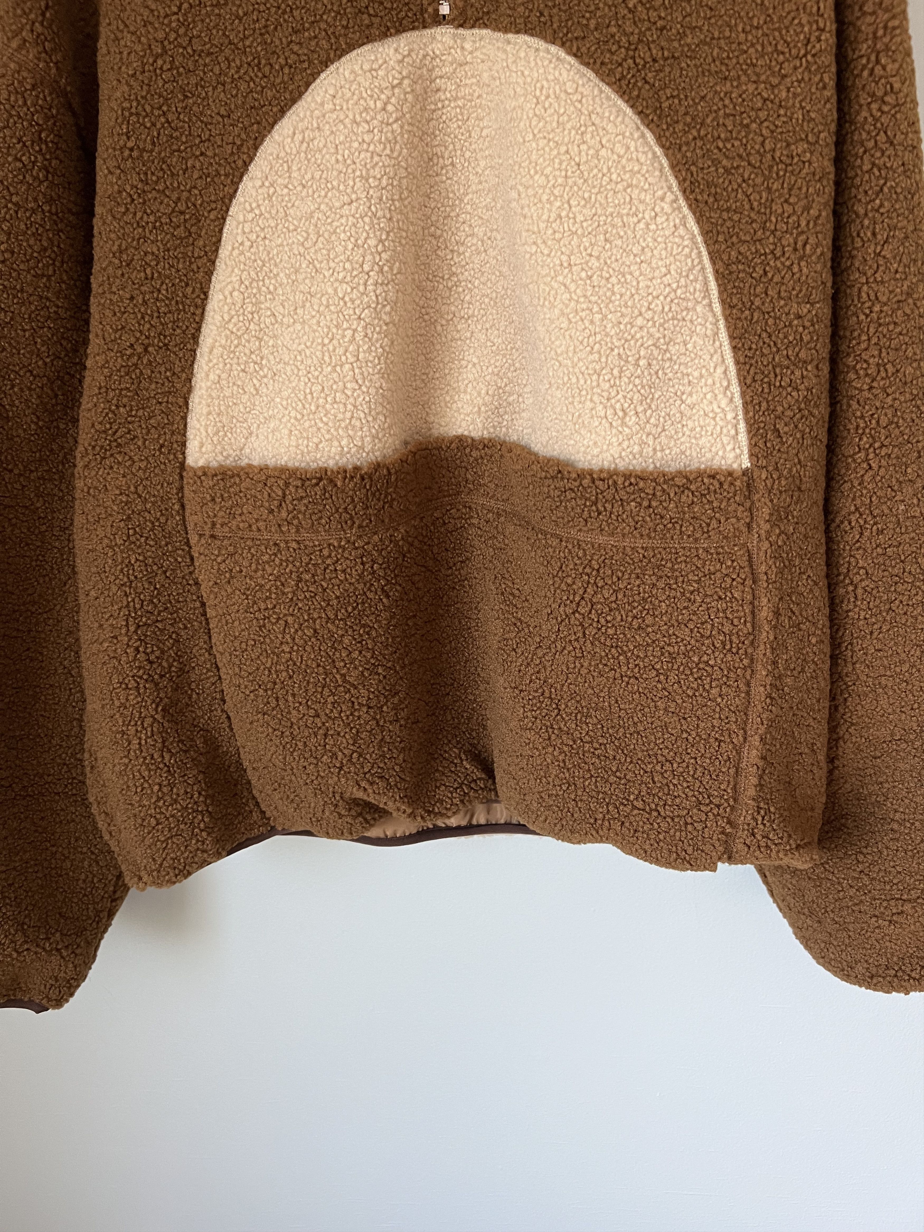 Vandy The Pink Vandy The Pink Kangaroo Fleece Jacket in Brown Size US XL / EU 56 / 4 - 3 Thumbnail
