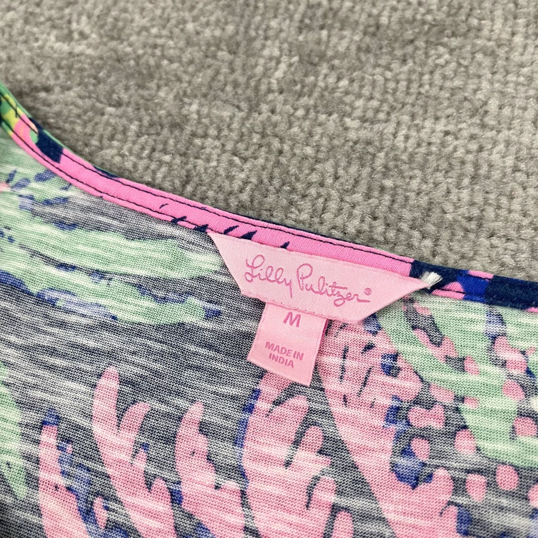 Lilly Pulitzer Lilly Pulitzer Tunic Blouse Womens Medium Multicolor Floral Tasseled Casual 3/4 Sleeve Size M / US 6-8 / IT 42-44 - 2 Thumbnail