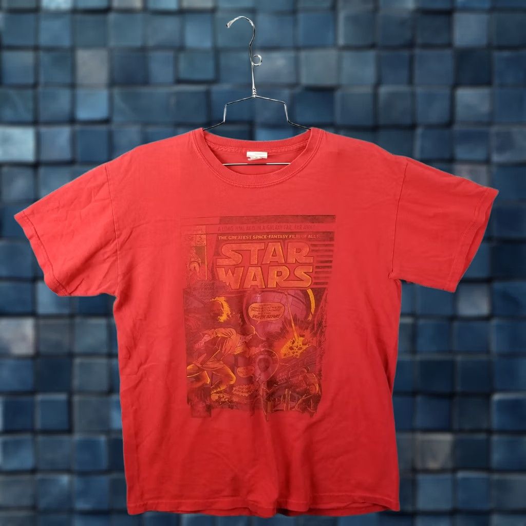 Star Wars Star Wars Graphic T Shirt Men M Luke Skywalker Red Lucasfilm Logo Knit Cotton Short Sleeve Crew Neck Vintage Size US M / EU 48-50 / 2 - 1 Thumbnail
