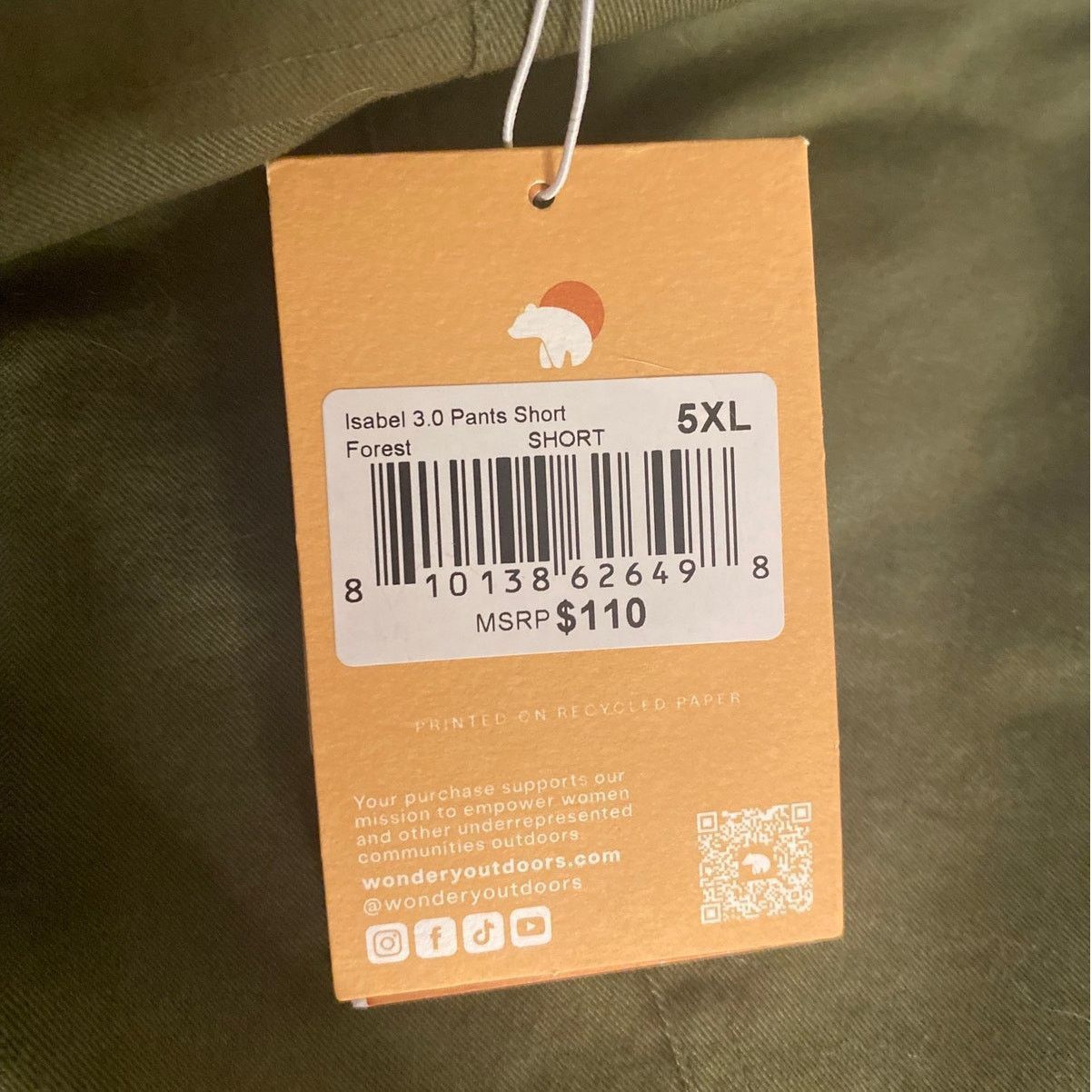 Other Wondery Outdoors Isabel 3.0 Forest Green Cargo Pants 5XL Size 42" / US 20 - 5 Thumbnail