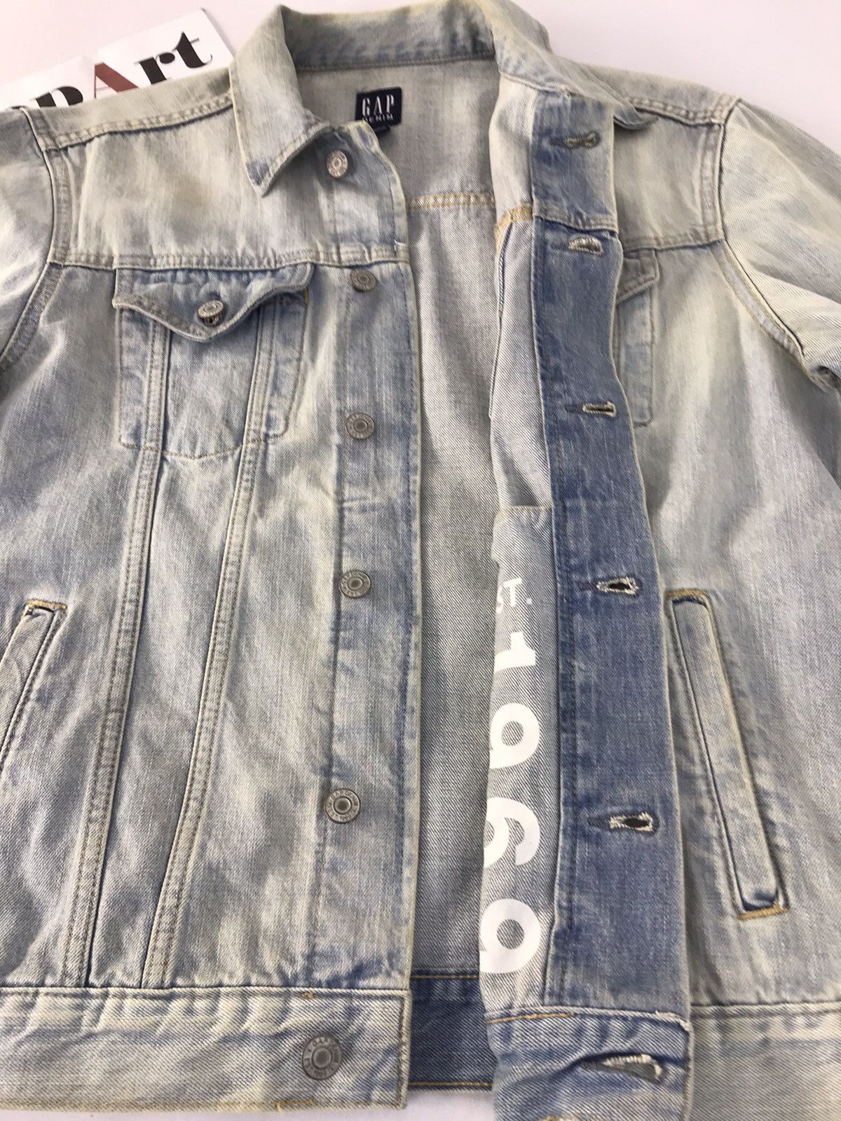 Gap × Vintage Vintage Gap Est1969 Denim Jacket Faded Colour Jeans Size US L / EU 52-54 / 3 - 8 Thumbnail
