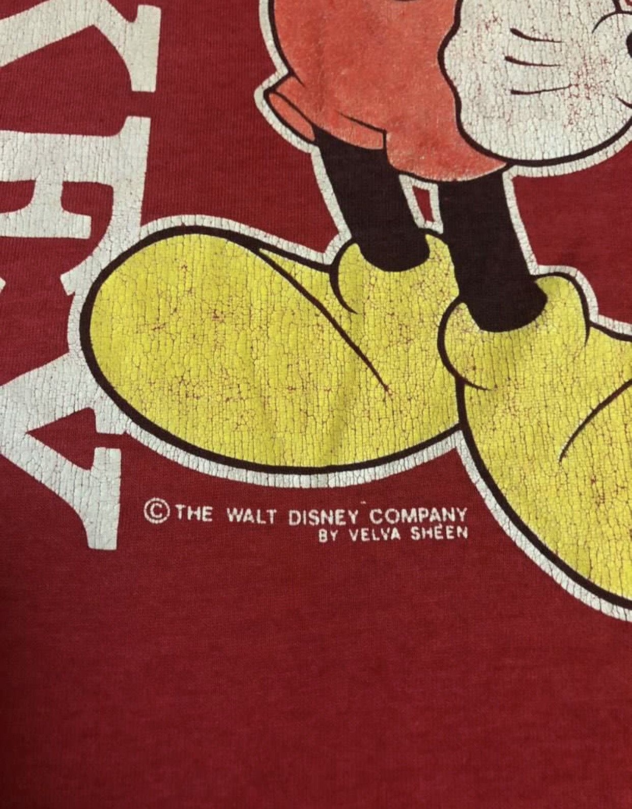 Mickey Mouse × Vintage Vintage Mickey Mouse tee by Velva Sheen Size US L / EU 52-54 / 3 - 3 Thumbnail
