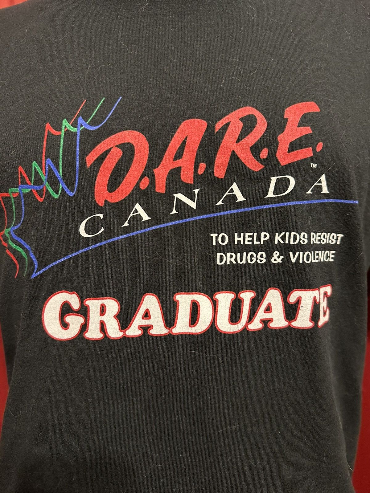 D.A.R.E Vintage DARE Drug Awareness Tshirt 90’s Drug Graduate Grail Size US L / EU 52-54 / 3 - 2 Thumbnail