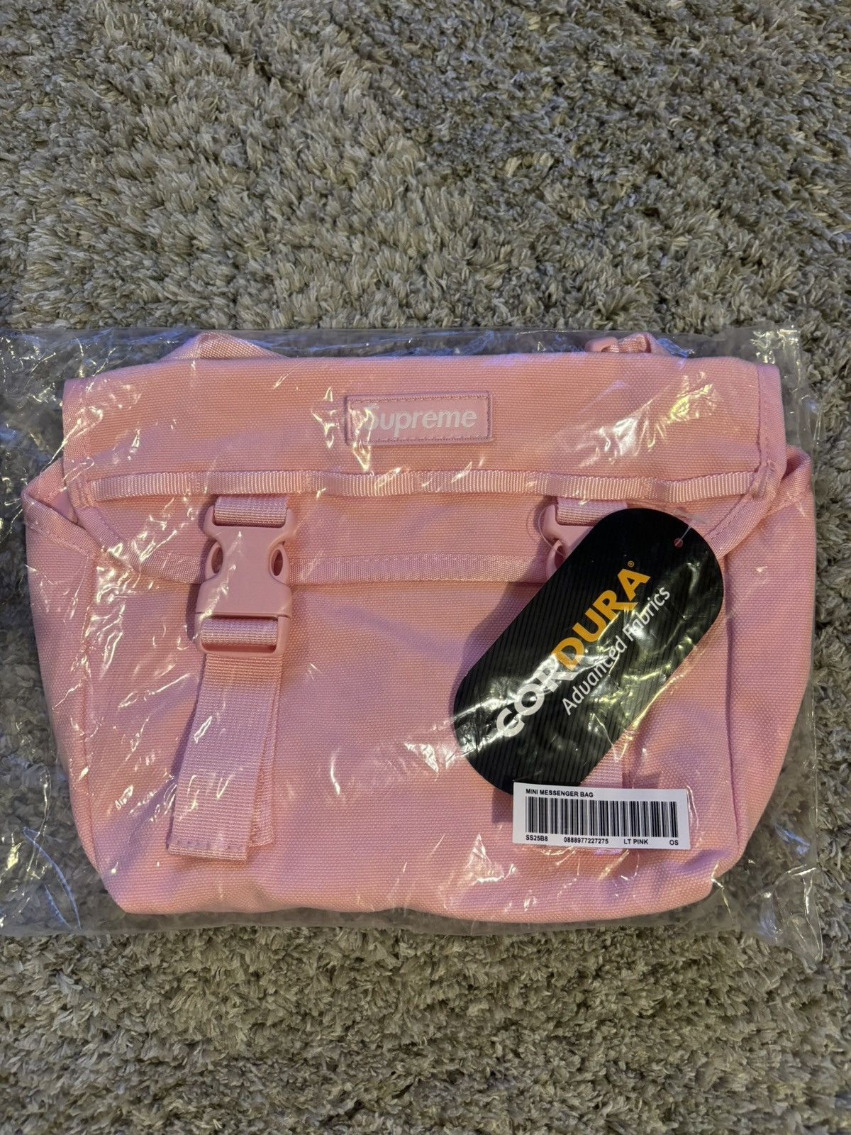 Supreme Mini Messenger Bag in Pink, Men's