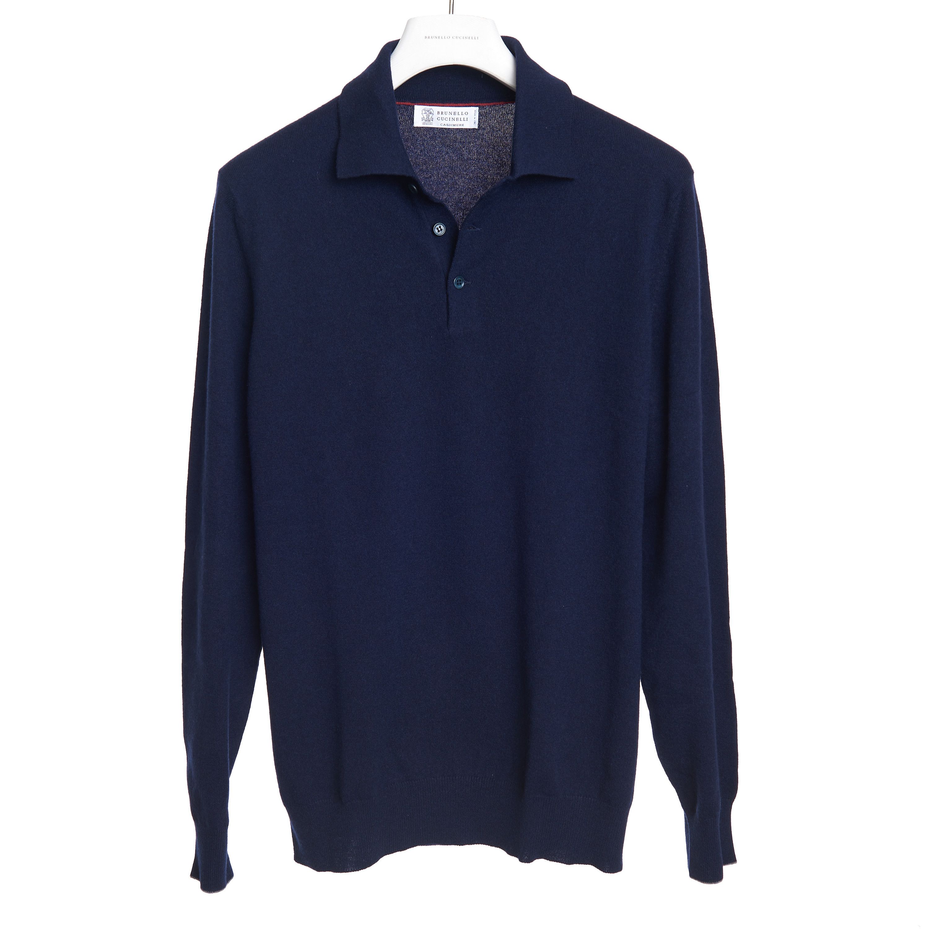 Brunello Cucinelli Knit Polo Shirt In Cashmere Size US L / EU 52-54 / 3 - 1 Thumbnail