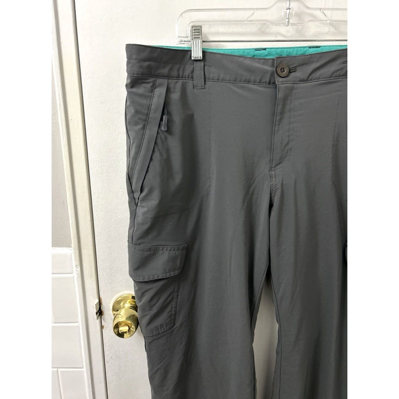Eddie Bauer VINTAGE Eddie Bauer Cargo Pants Womens 18x32 Gray Teal First Ascent Hiking Size 40" / US 18 - 4 Thumbnail