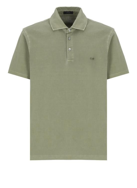 Fay FAY Men Polo Shirts NPMB250143TUY1 V201 Green Size US L / EU 52-54 / 3 - 1 Thumbnail