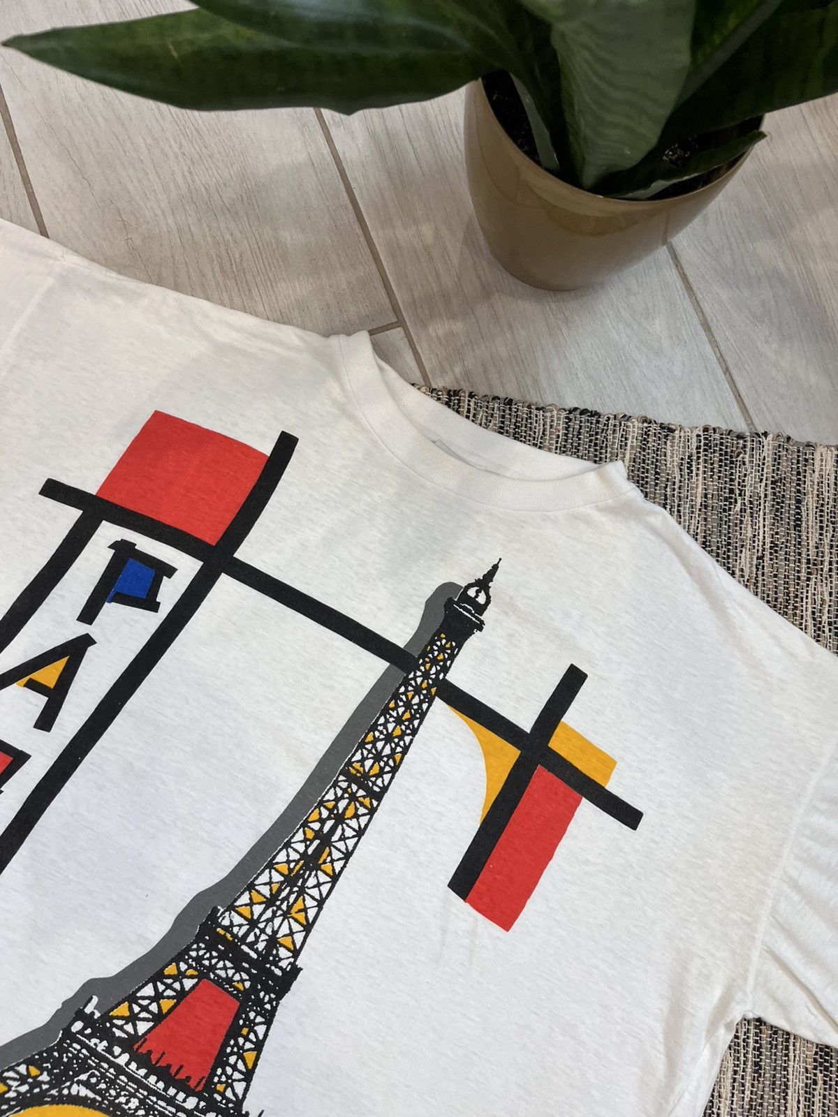 Other Rare Vintage Paris France Alma Mater Tshirt Eiffel Tower 80s Size US L / EU 52-54 / 3 - 6 Thumbnail