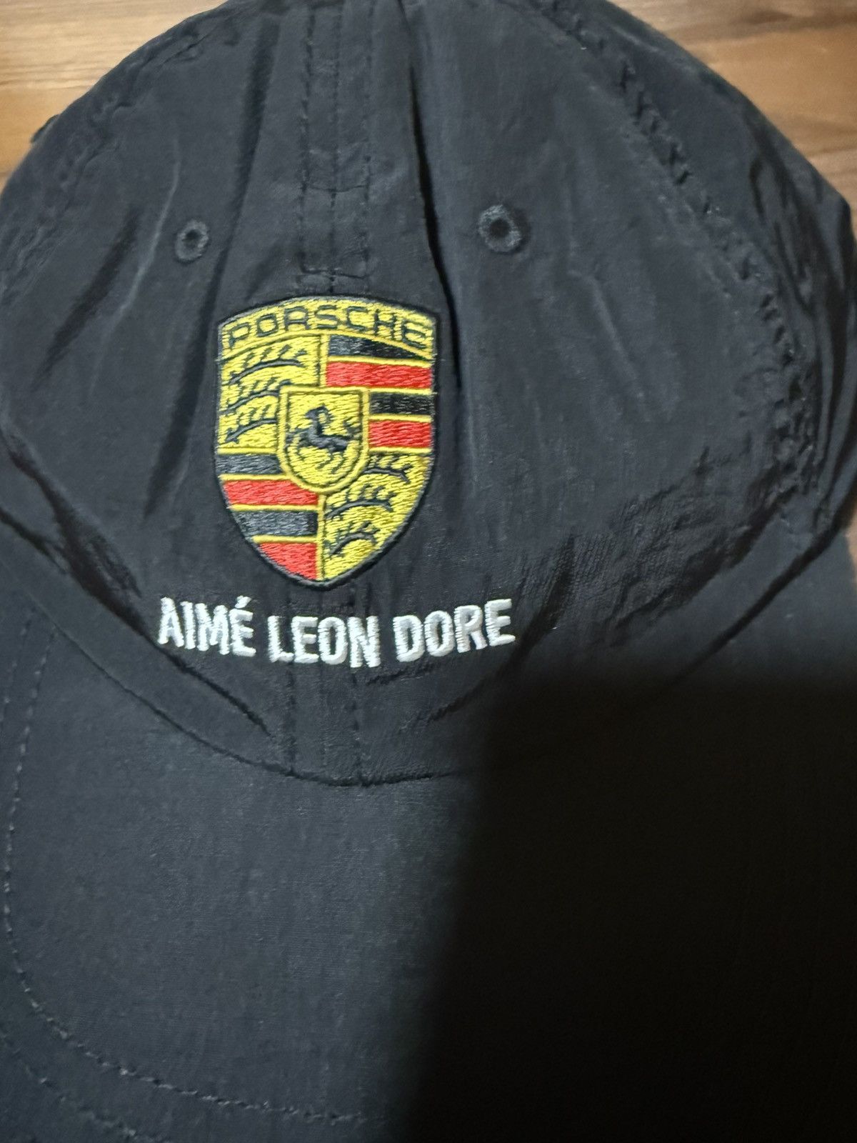 Aime Leon Dore × Porsche Design Aime Leon Dore ALD / Porsche Nylon Logo Hat Black Logo FW25 Size ONE SIZE - 8 Thumbnail
