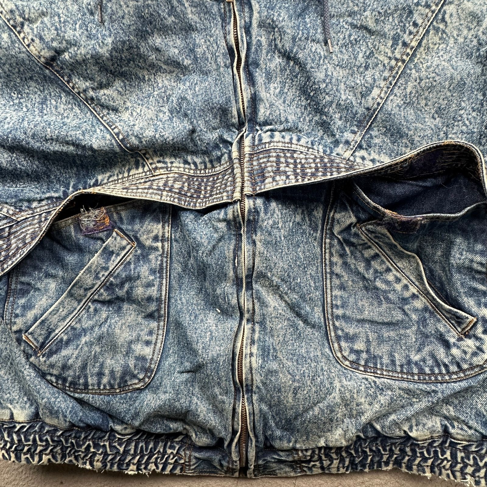 Other Vintage H Valentina Sherpa Denim Acid Wash Jacket Mens XL Size US XL / EU 56 / 4 - 10 Thumbnail