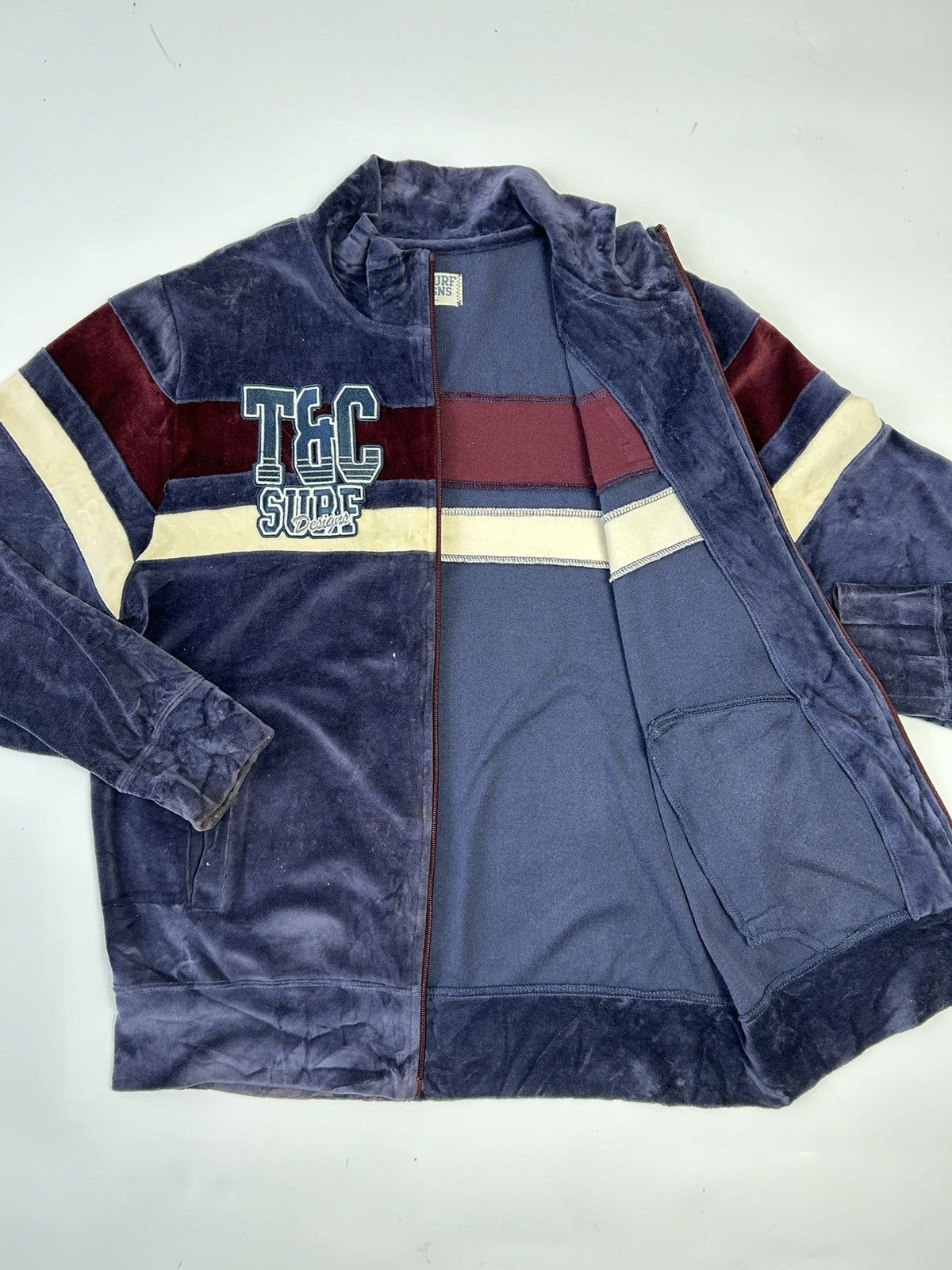 Japanese Brand T&C SURF DESIGNS SUEDED SWEATER Size US M / EU 48-50 / 2 - 2 Thumbnail