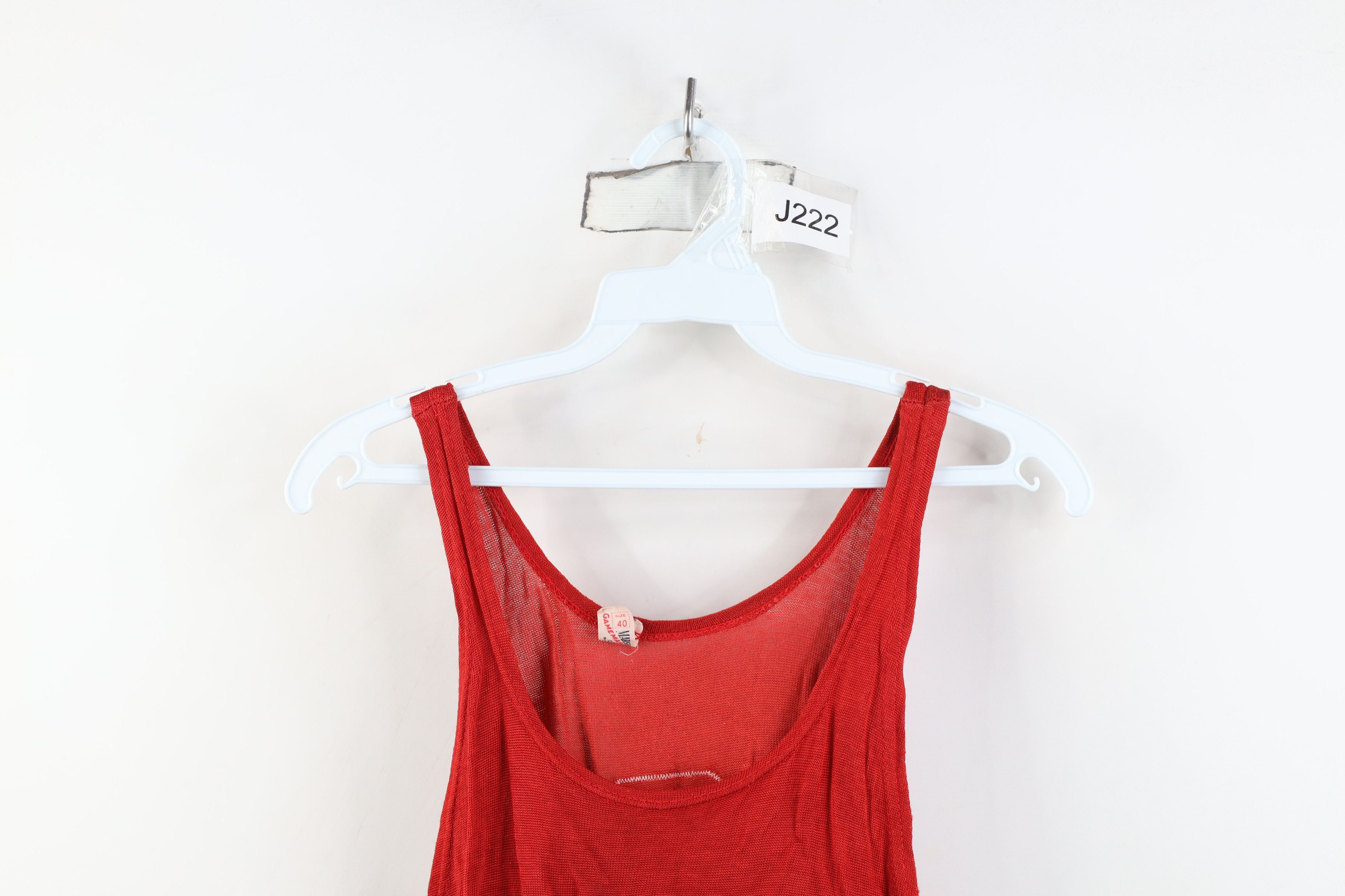 Vintage Vintage 40s 50s Chain Stitch Salem Basketball Jersey Red USA Size US XL / EU 56 / 4 - 2 Thumbnail