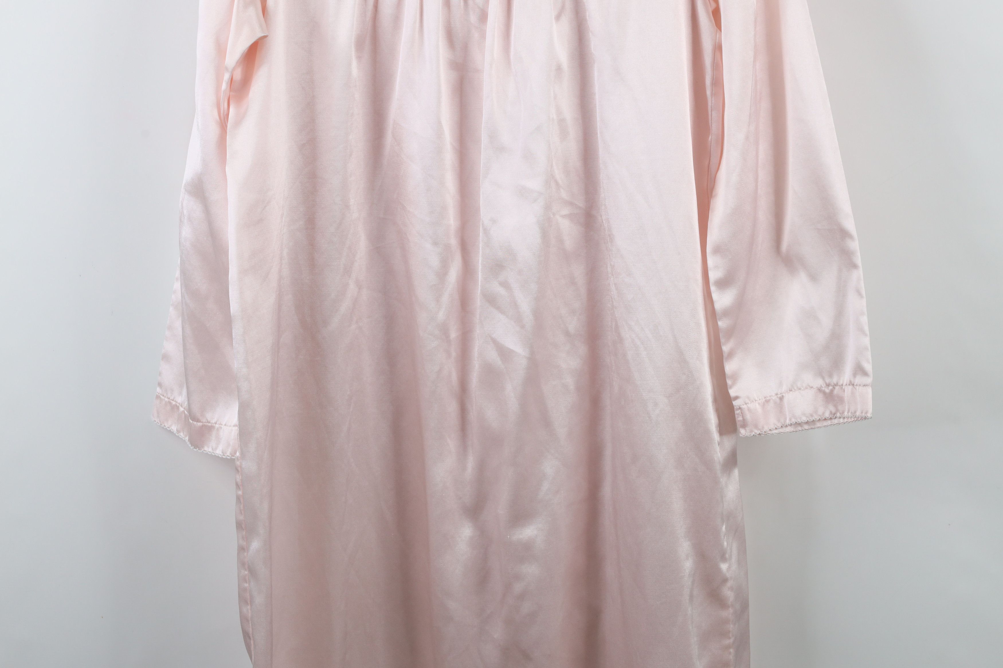 Vintage Vintage 90s Miss Elaine Flower Lace Night Gown Pink Size M / US 6-8 / IT 42-44 - 14 Thumbnail