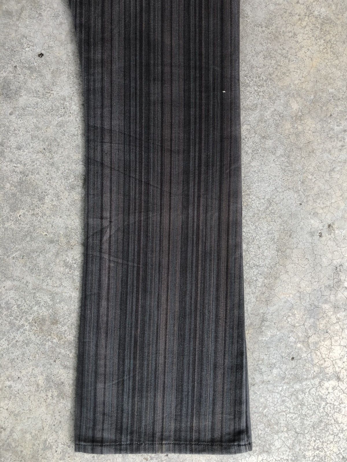 semanticdesign Japanese Semantic Design Flared Distressed Hickory Stripe Size US 29 - 12 Thumbnail