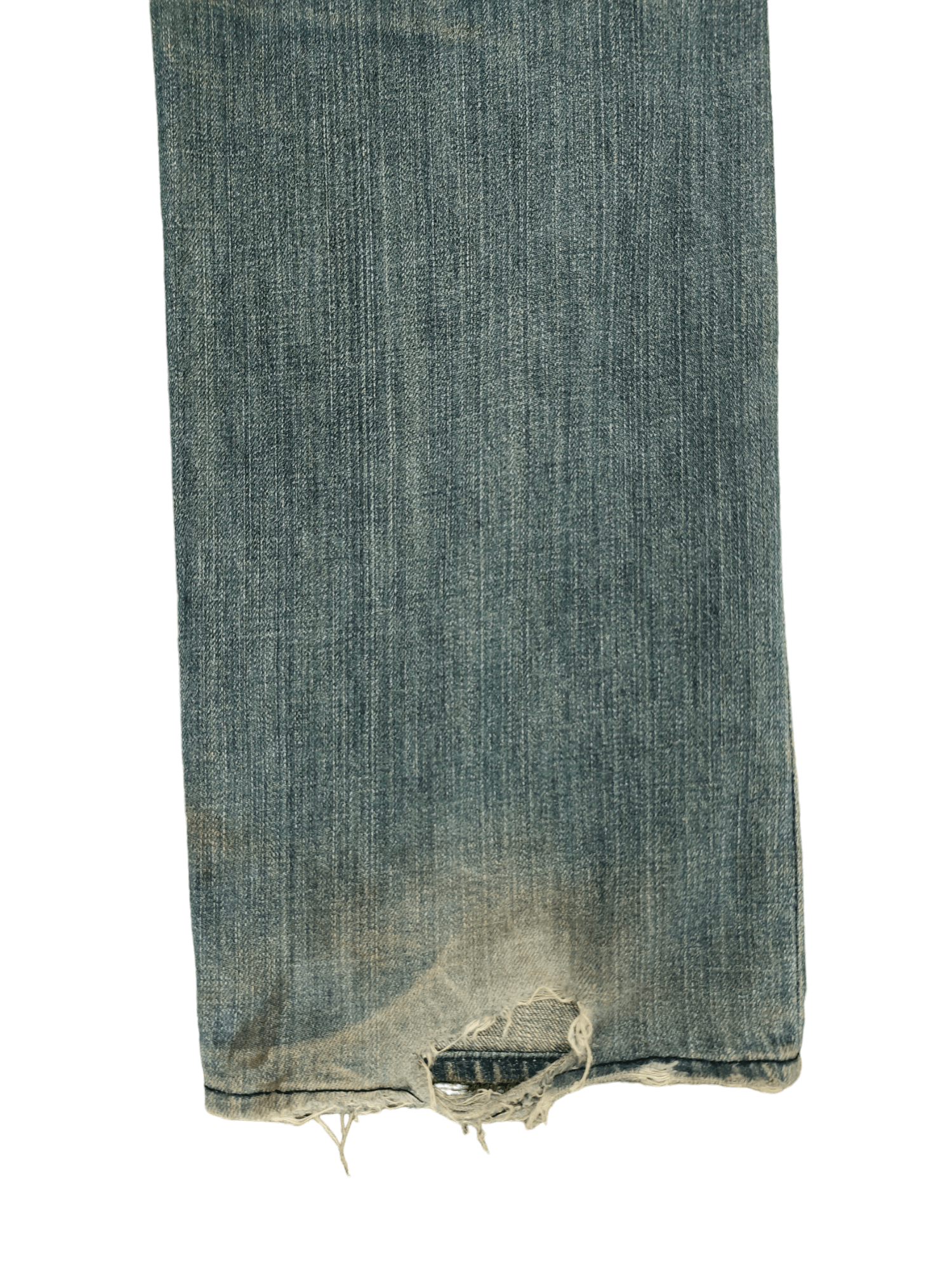Japanese Brand Root Three Distress Faded Denim Jeans Undercover Style Y2k Size US 35 - 14 Thumbnail