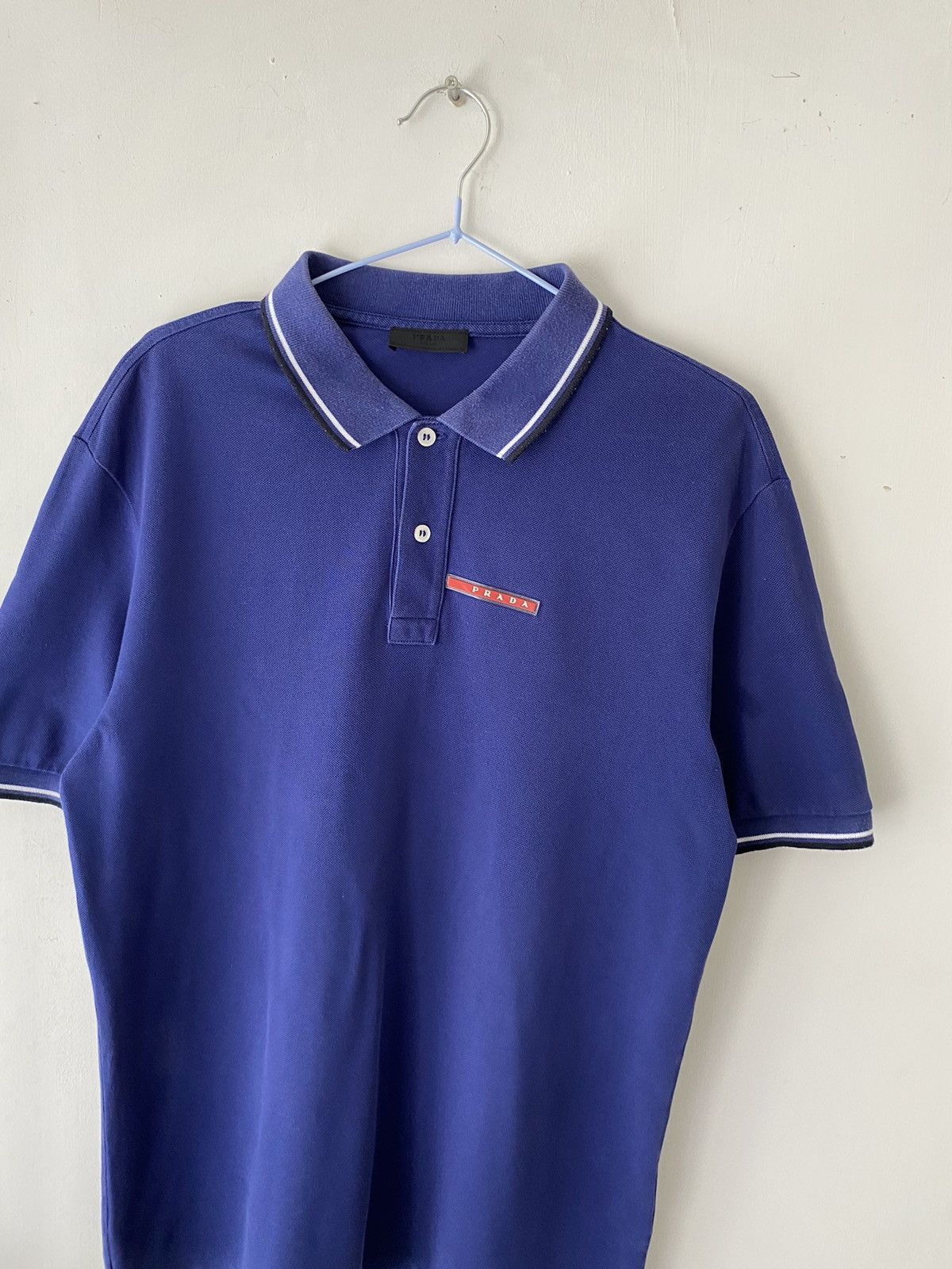 Prada Prada Vintage Red Tab Polo Size US M / EU 48-50 / 2 - 5 Thumbnail