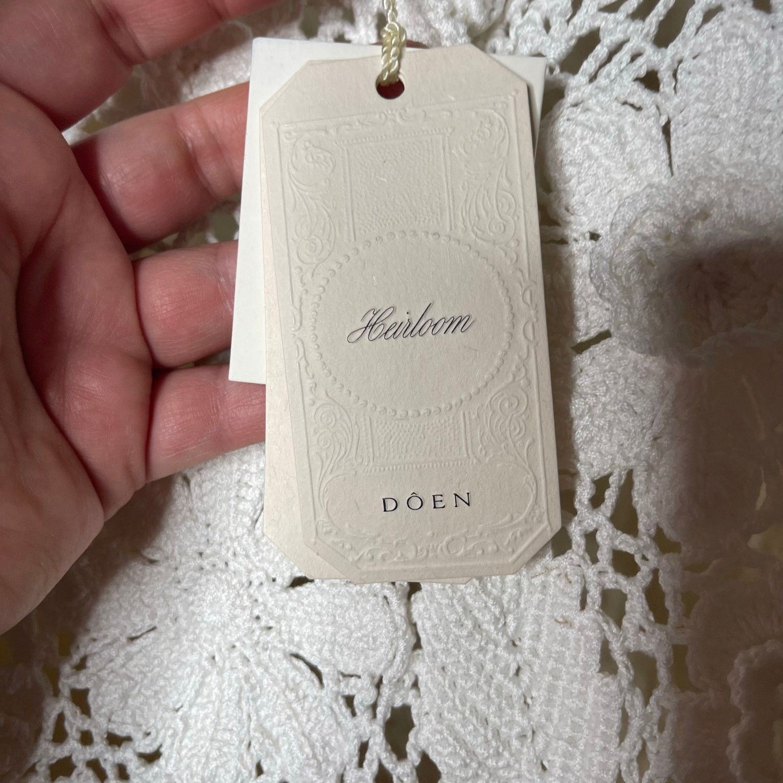 DOEN Doen Hailroom Hand-crochet Annalise Mini dress white pearl Size XL / US 12-14 / IT 48-50 - 8 Thumbnail