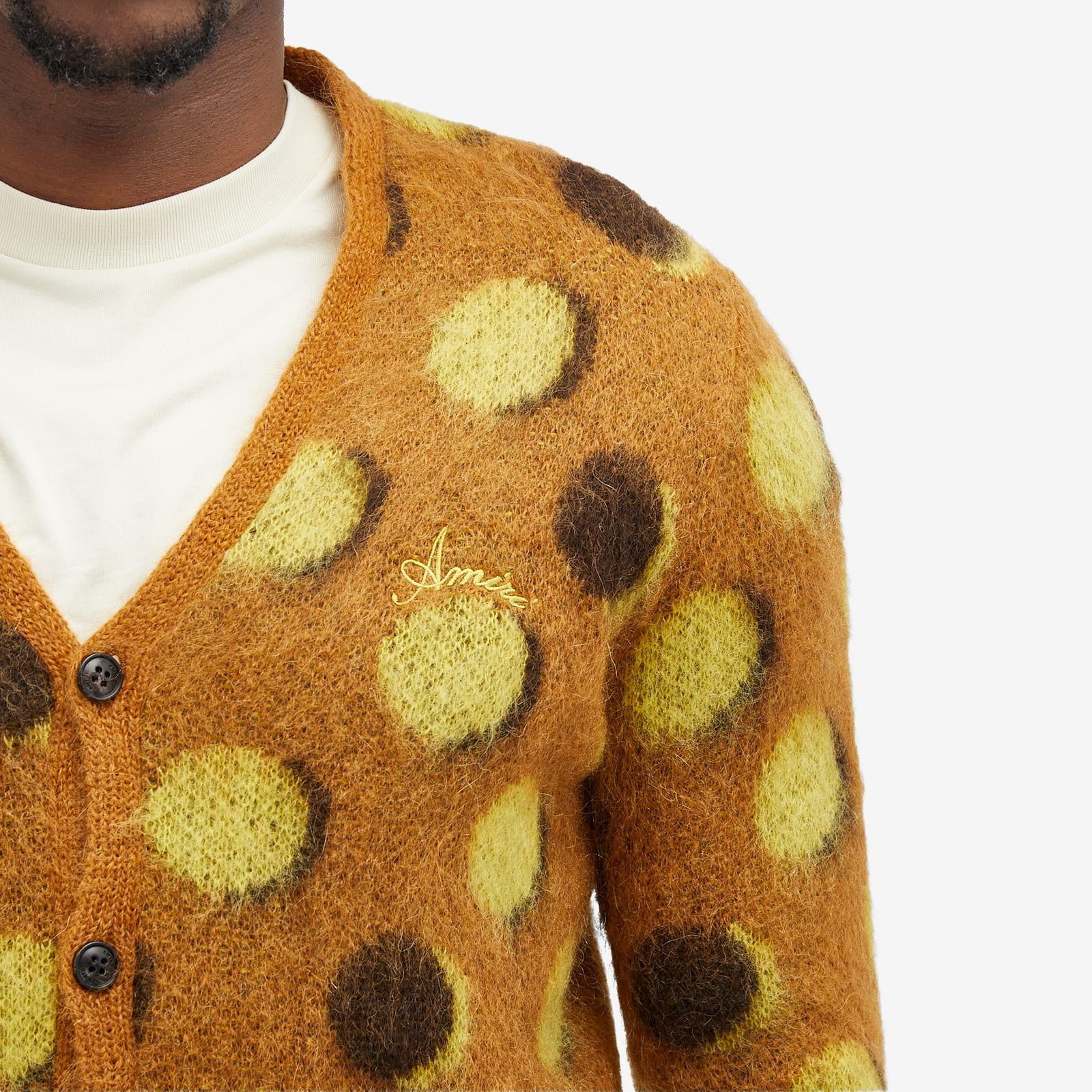 Amiri oc11z0225 Polkadot Mohair Cardigan in Multicolor Size US S / EU 44-46 / 1 - 5 Thumbnail