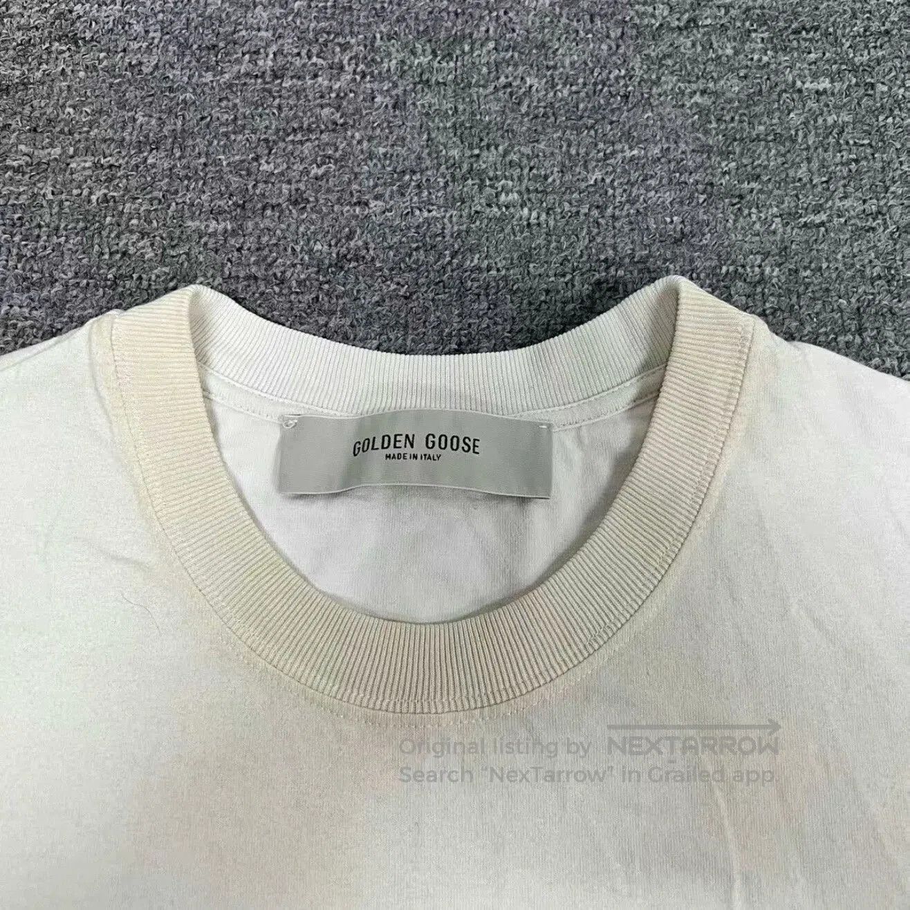 Golden Goose Golden Goose 25ss Distressed Slogan T. Size US S / EU 44-46 / 1 - 4 Thumbnail