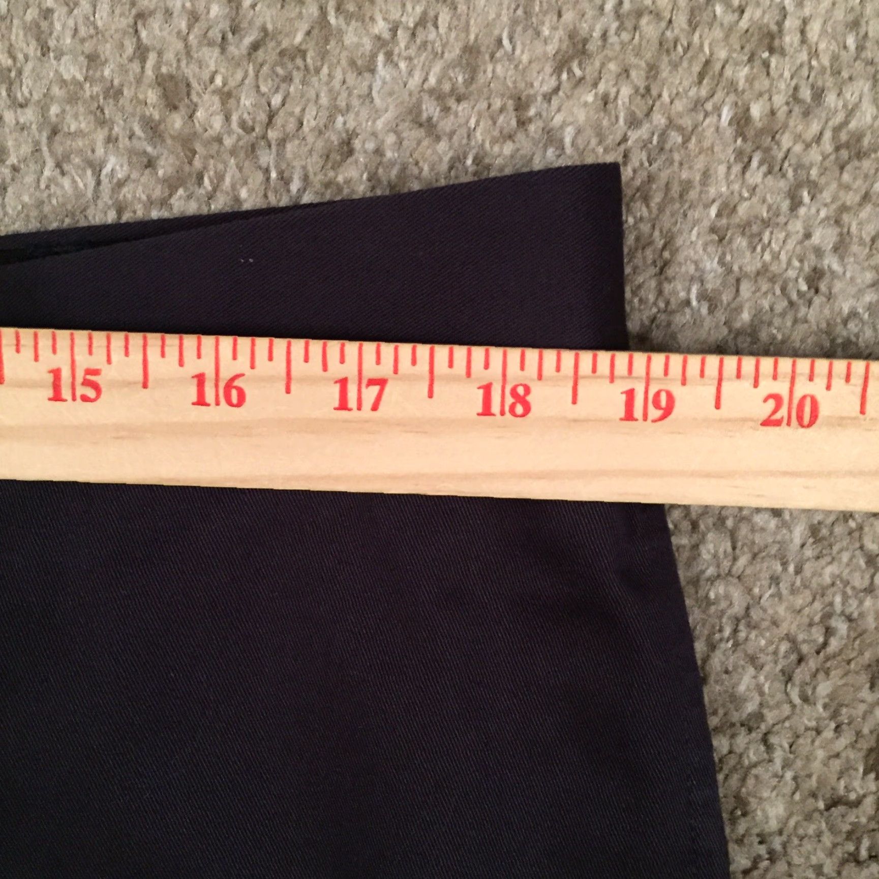 Vintage L.L. Bean Pants Men's 38 Chino Flat Front Navy Blue Size US 38 / EU 54 - 3 Thumbnail