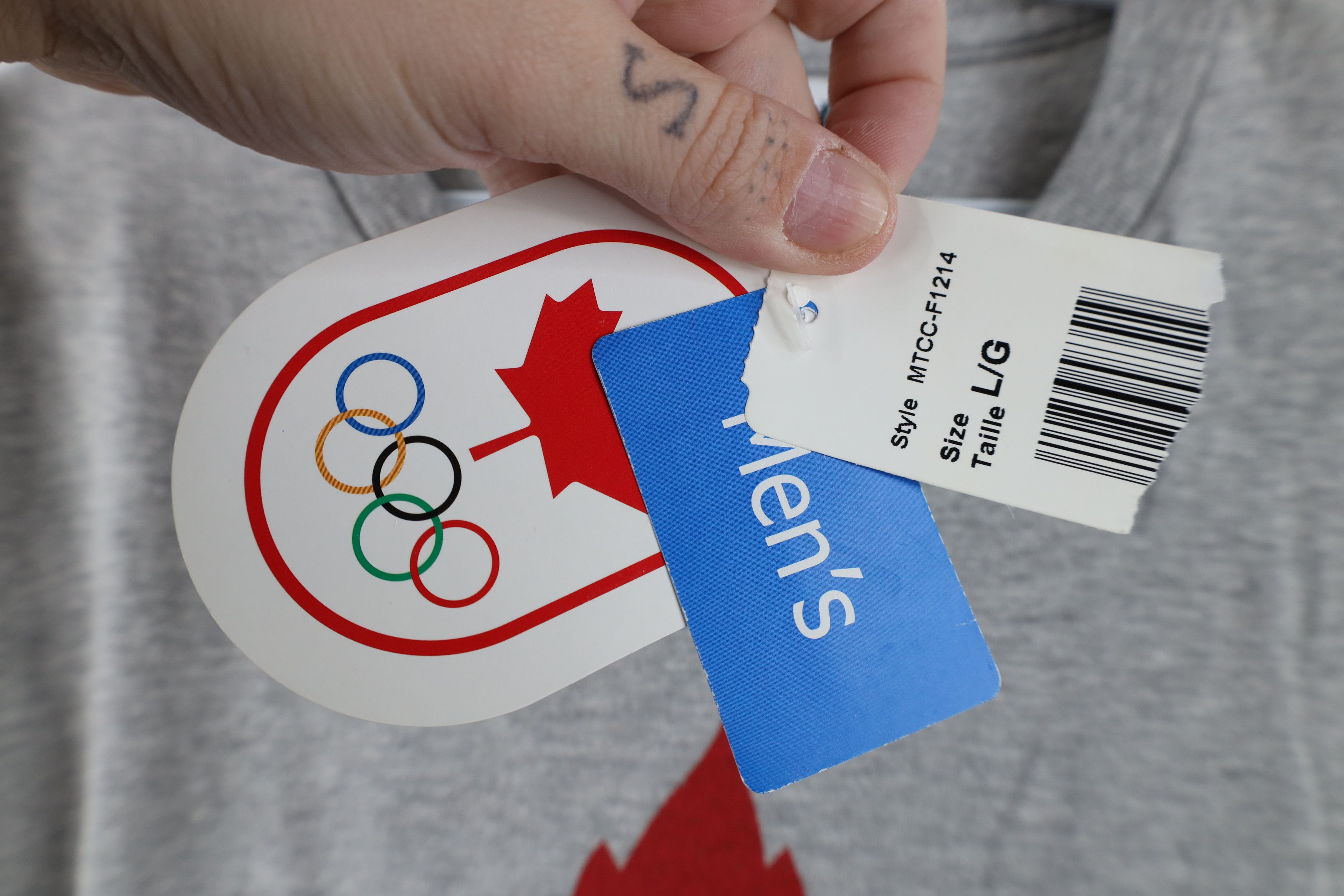 Vintage New Hudsons Bay Co Team Canada Jersey Knit T-Shirt Gray Size US L / EU 52-54 / 3 - 6 Thumbnail