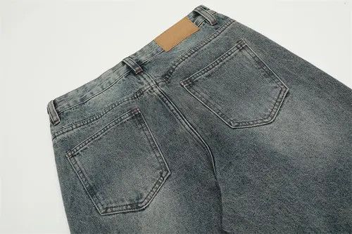 VIBE Punk distressed washed flared jeans for men Size US 32 / EU 48 - 5 Thumbnail