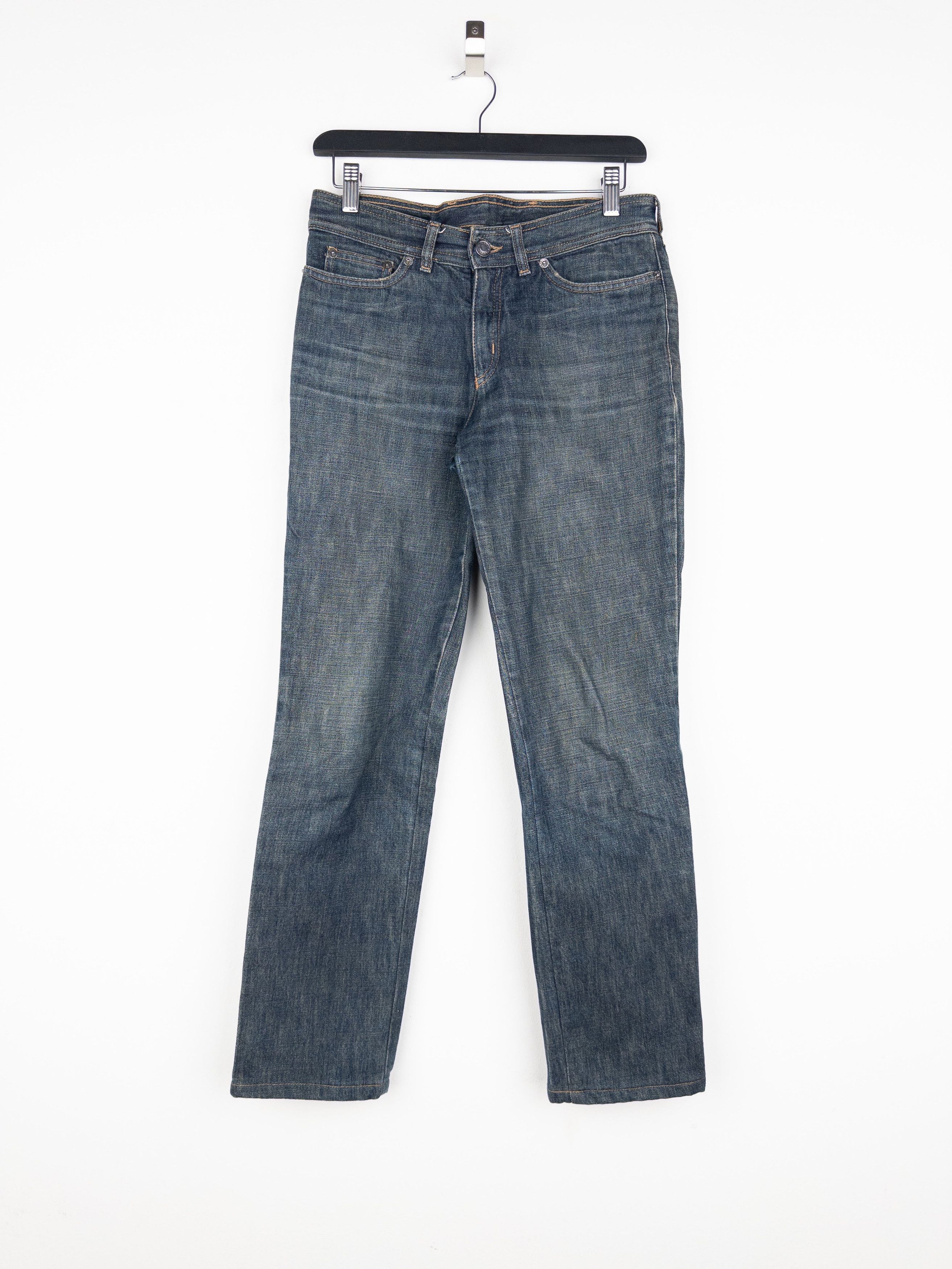Gucci by Tom Ford SS02 Flared Sanded Bootcut Denim Jeans Size 28" / US 6 / IT 42 - 1 Thumbnail